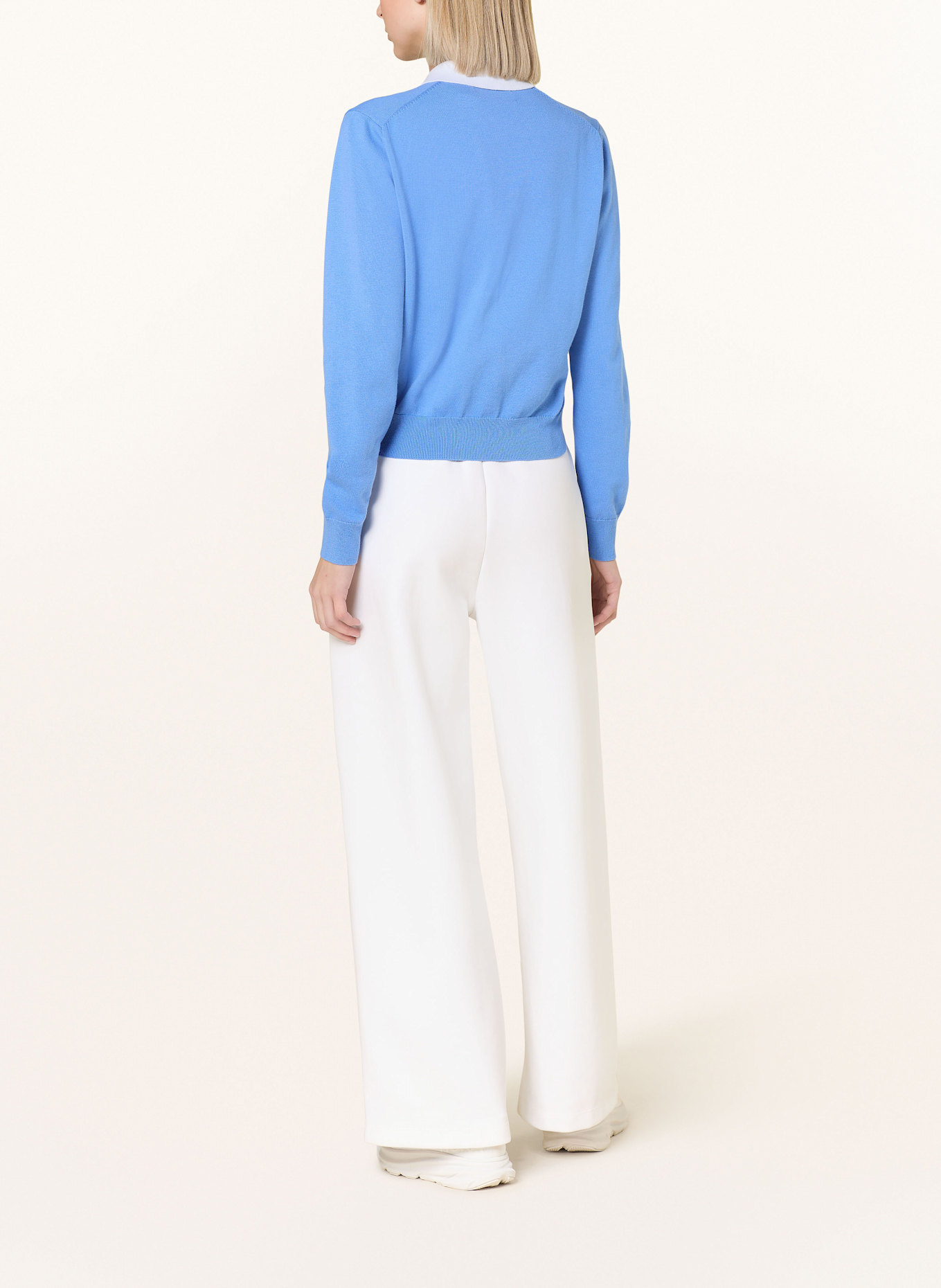 RLX RALPH LAUREN Funktions-Poloshirt: BLAU/ WEISS