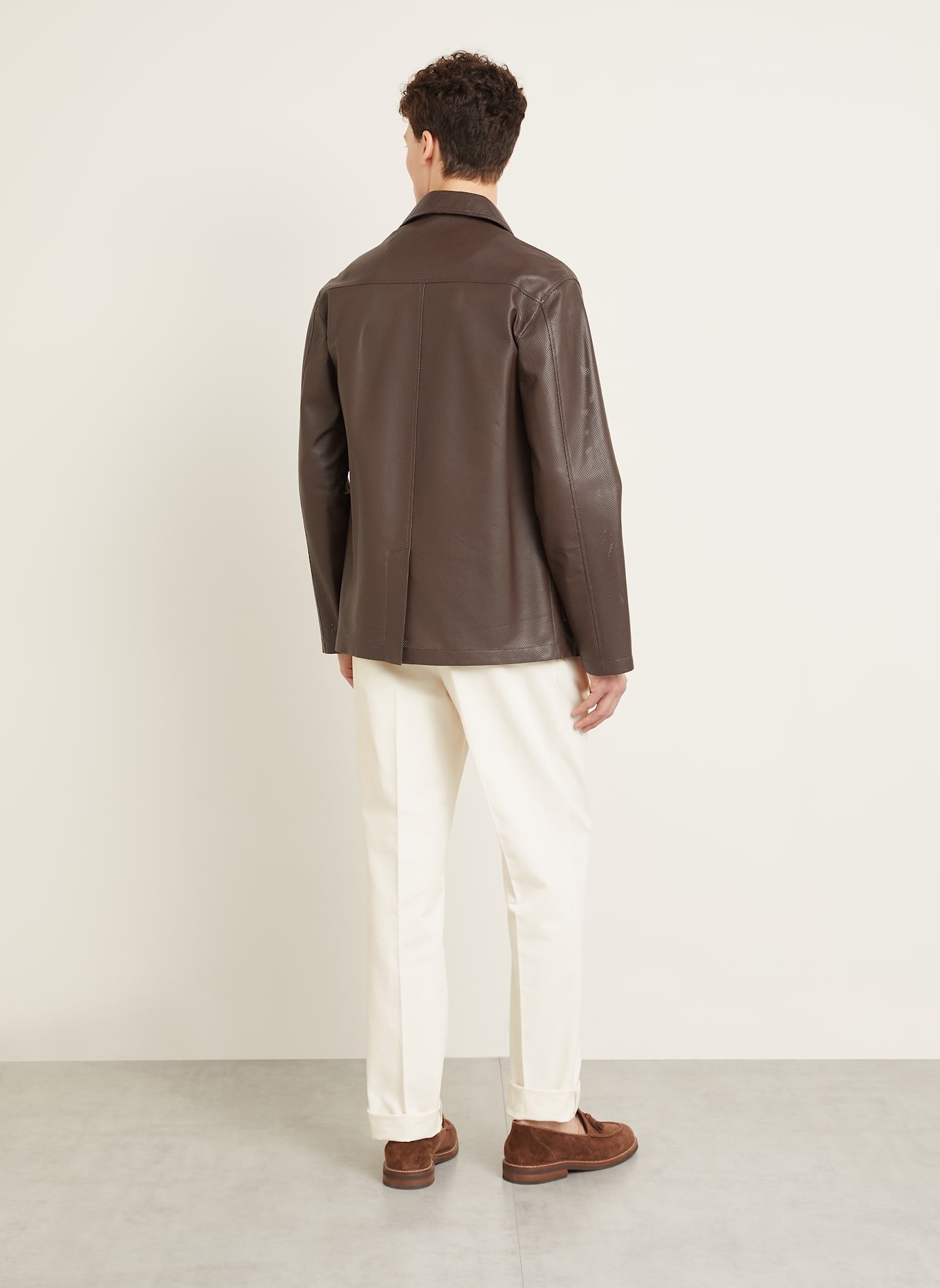 manzoni 24 Lederjacke: BRAUN