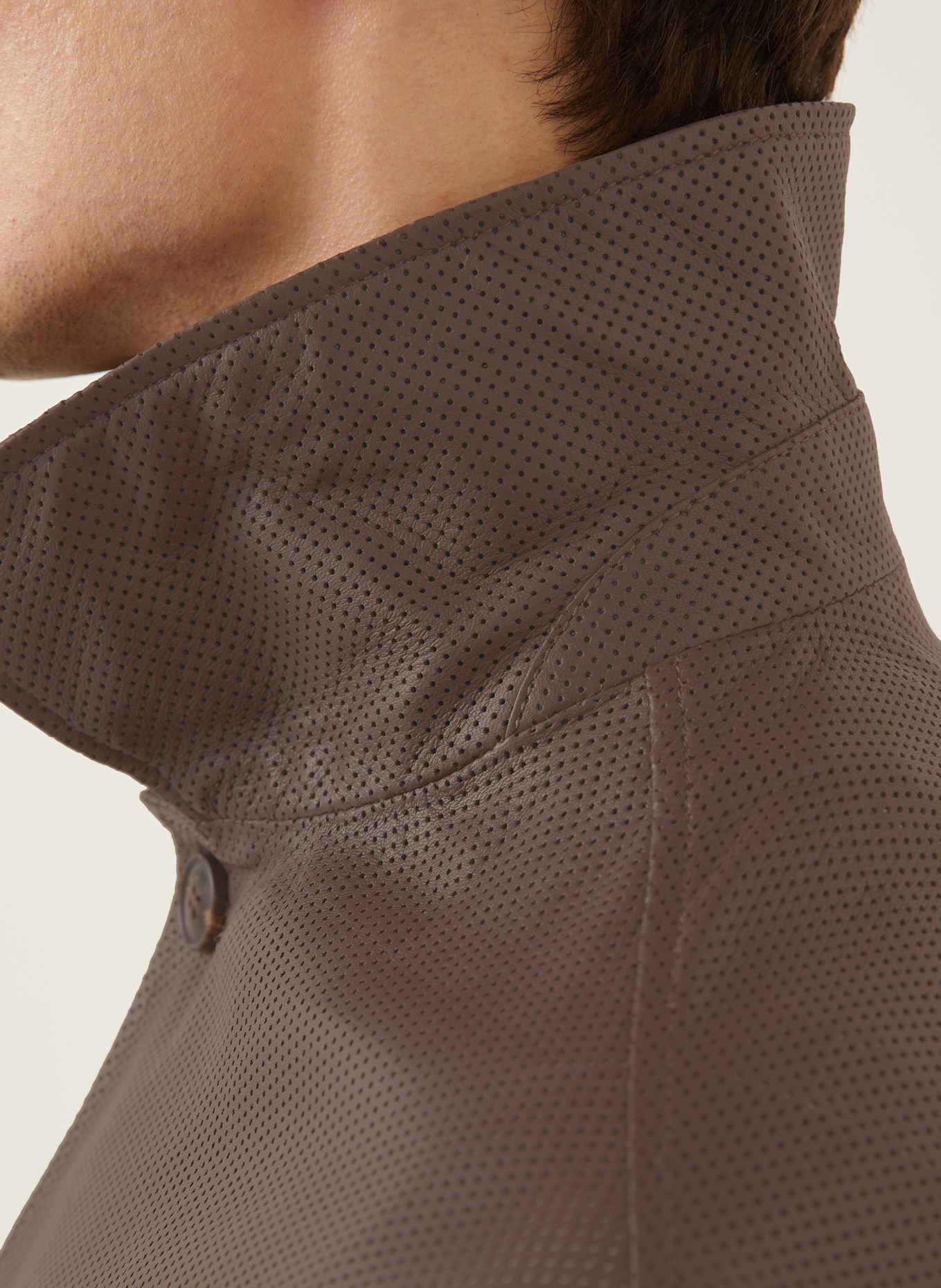 manzoni 24 Lederjacke: BRAUN