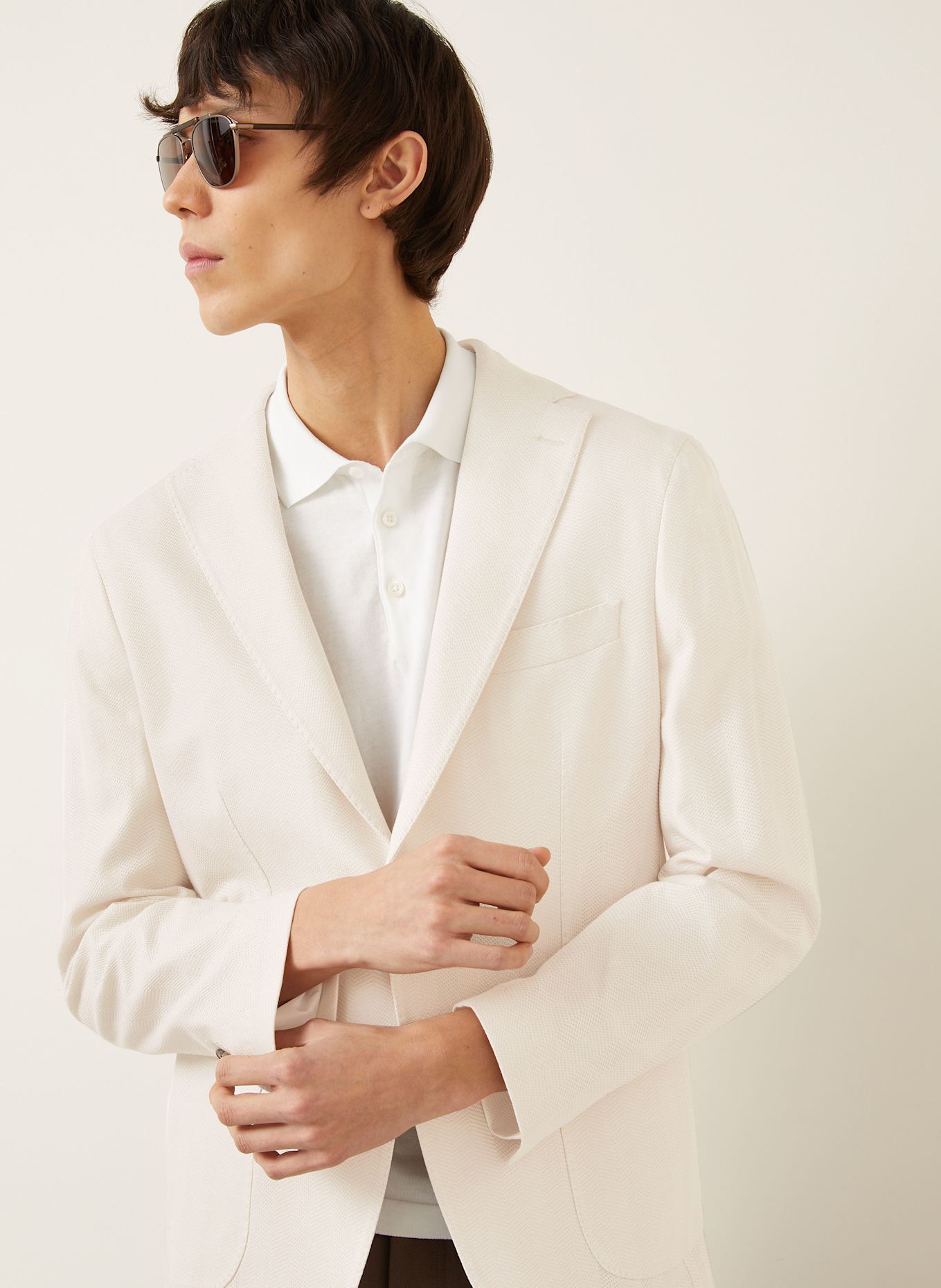 manzoni 24 Jerseysakko Slim Fit: BEIGE