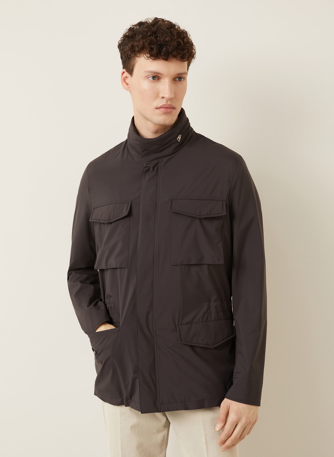 manzoni 24 Fieldjacket: DUNKELGRAU