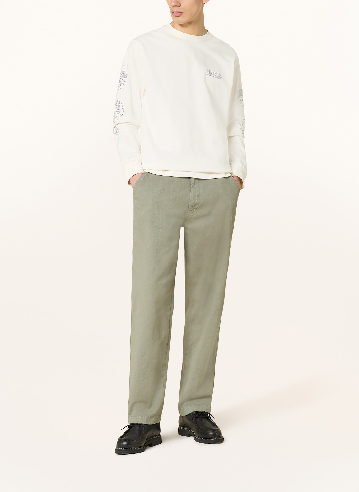 LES DEUX Longsleeve ATLAS: ECRU