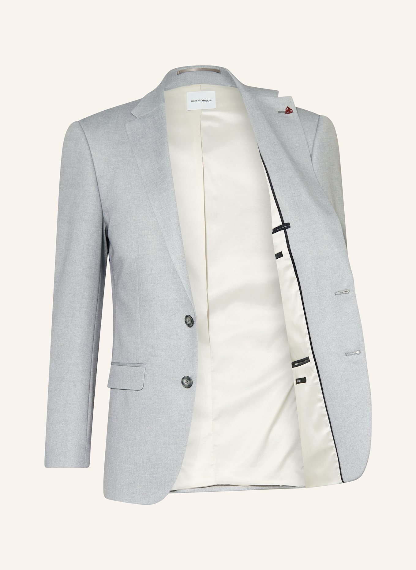 ROY ROBSON Anzugsakko Slim Fit aus Jersey: A080 GREY