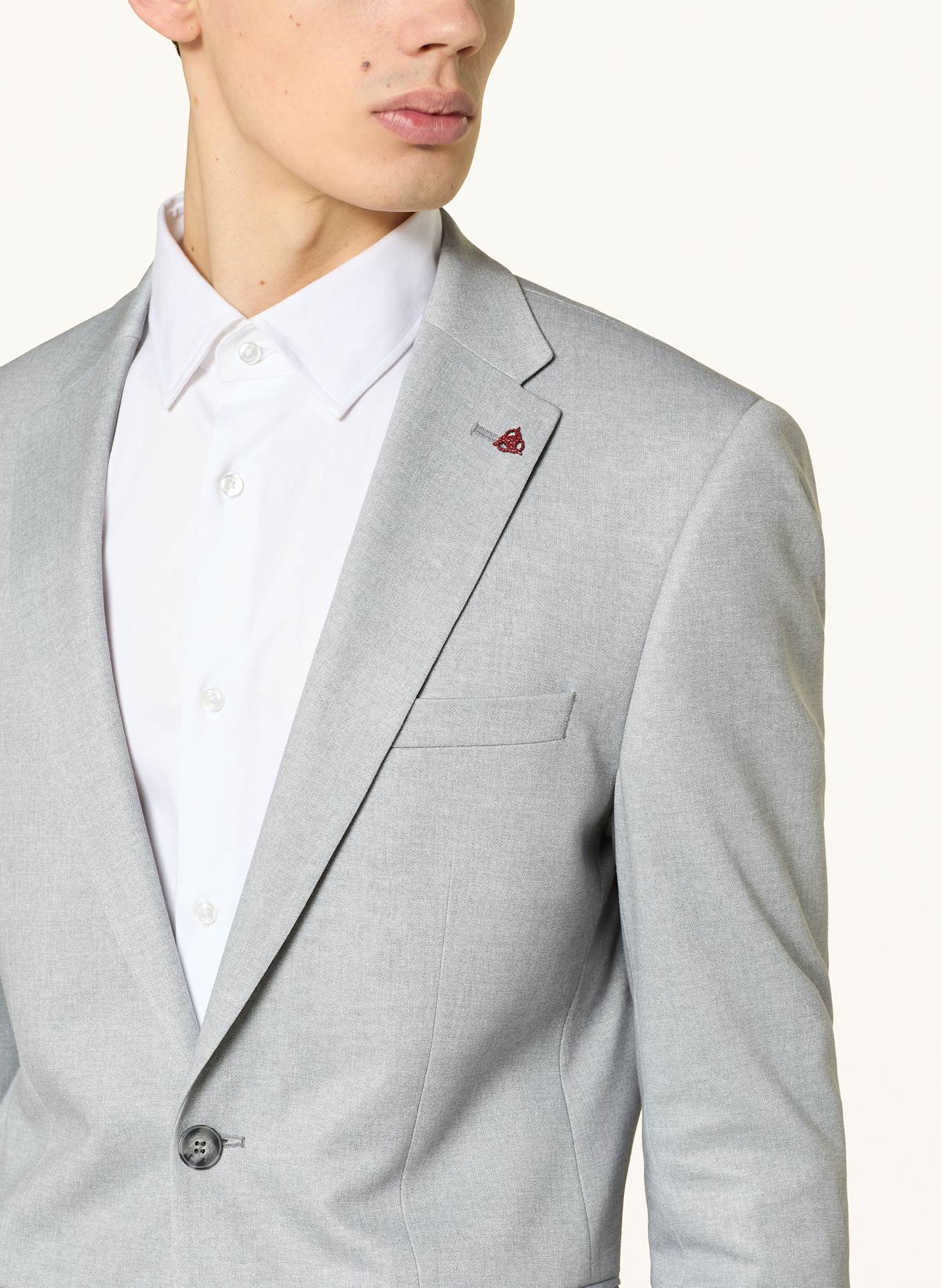 ROY ROBSON Anzugsakko Slim Fit aus Jersey: A080 GREY