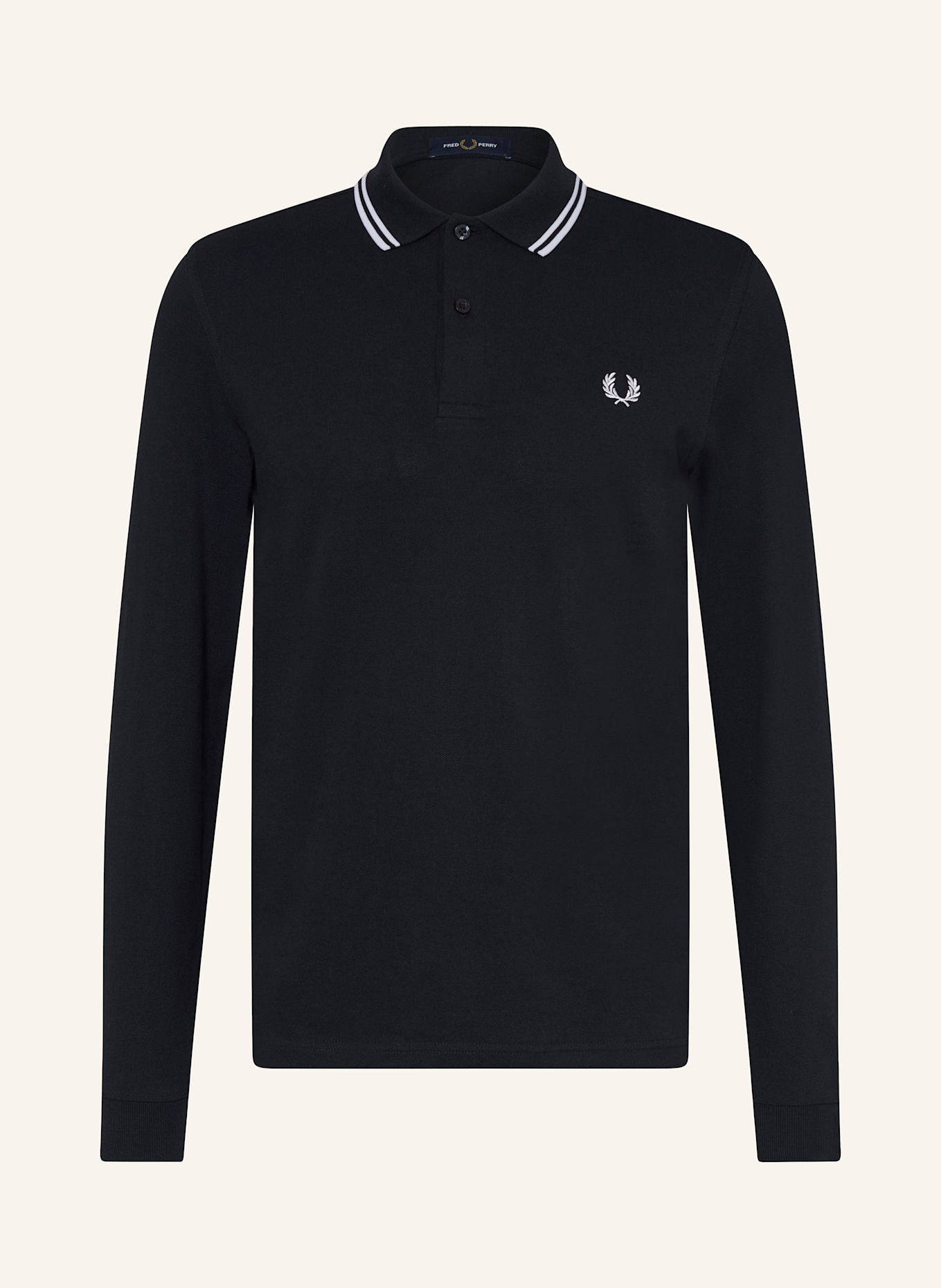 FRED PERRY Piqué polo shirt M3636 regular fit: DARK BLUE / WHITE
