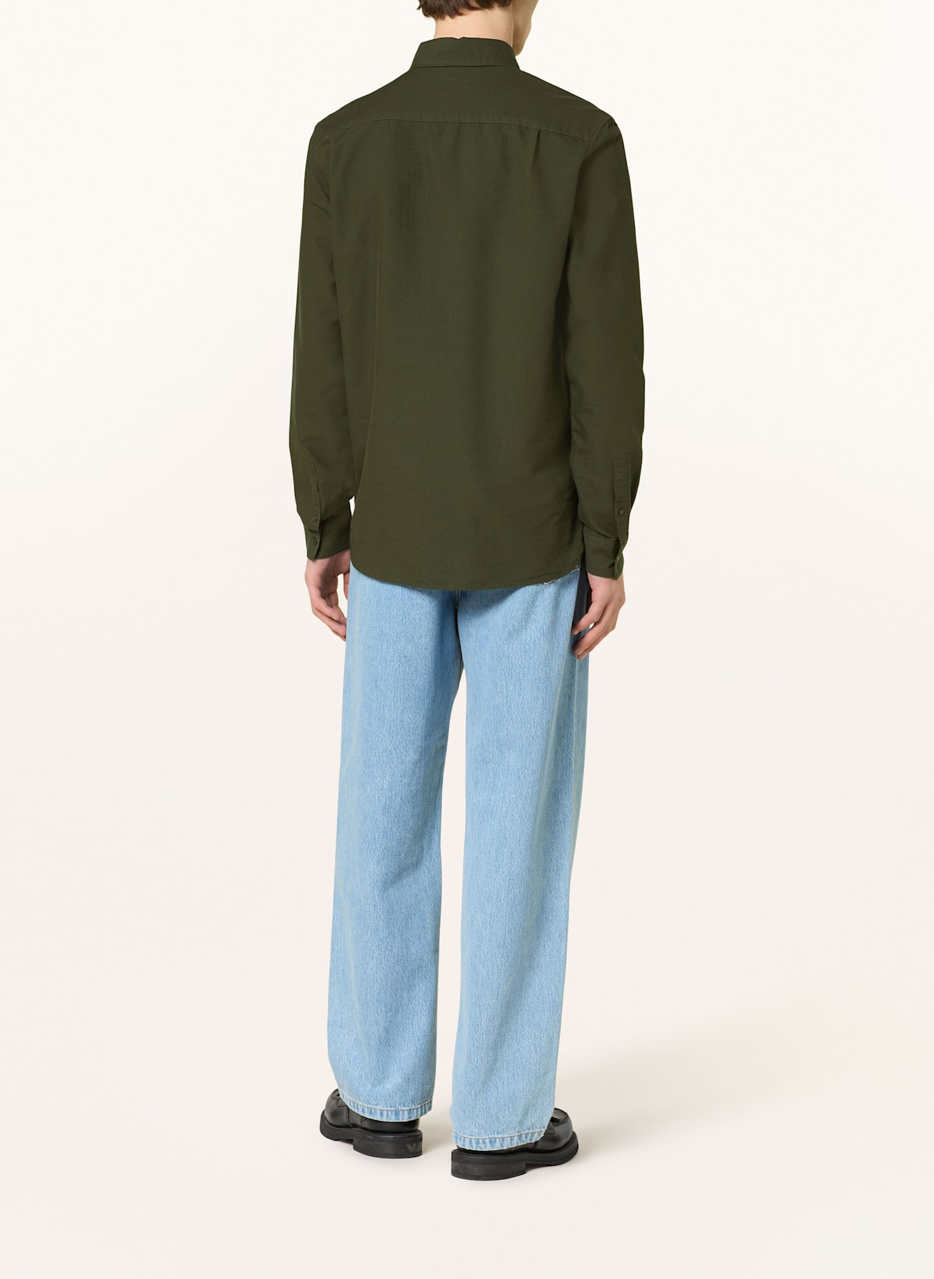 FRED PERRY Hemd Regular Fit: DUNKELGRÜN