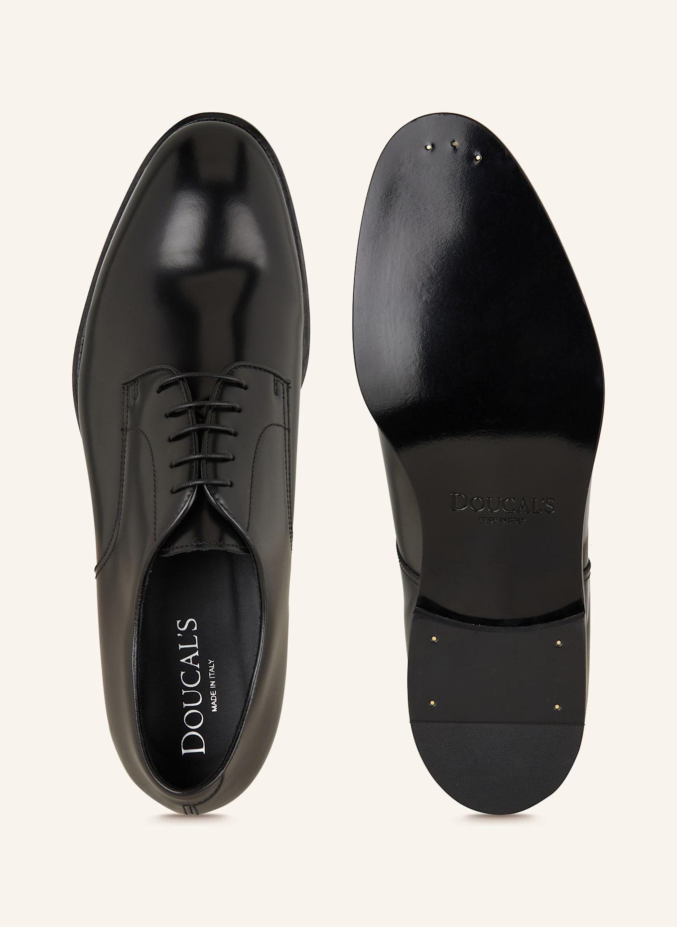 DOUCAL'S Buty sznurowane: CZARNY