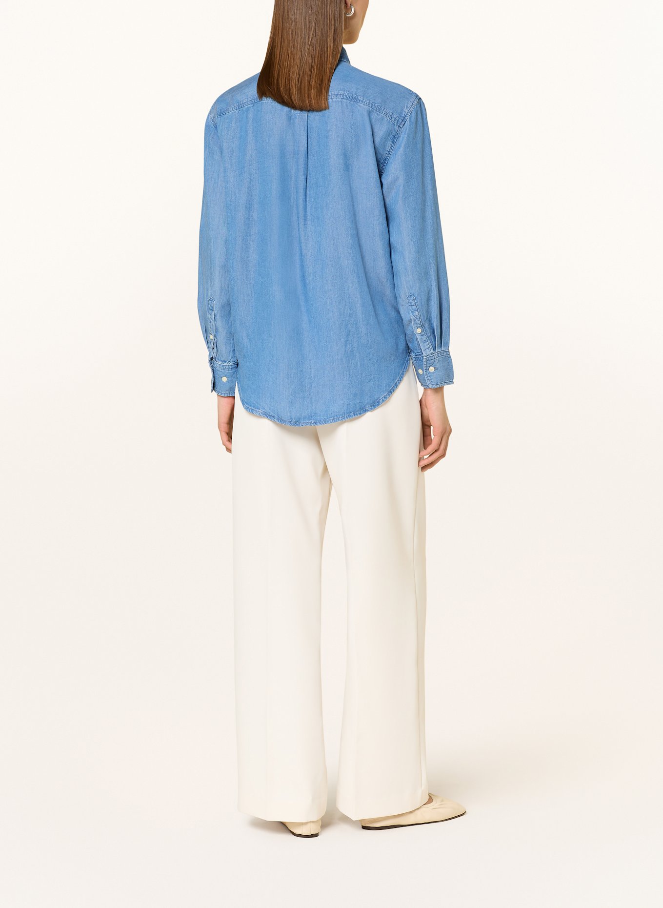 GANT Hemdbluse in Jeansoptik: BLAU