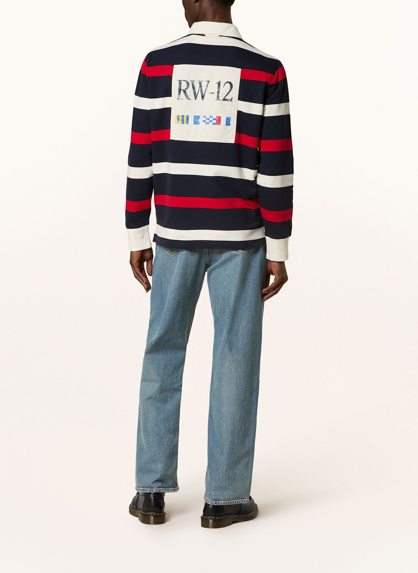 GANT Rugbyshirt, Farbe: DUNKELBLAU/ ECRU/ ROT (Bild 2)