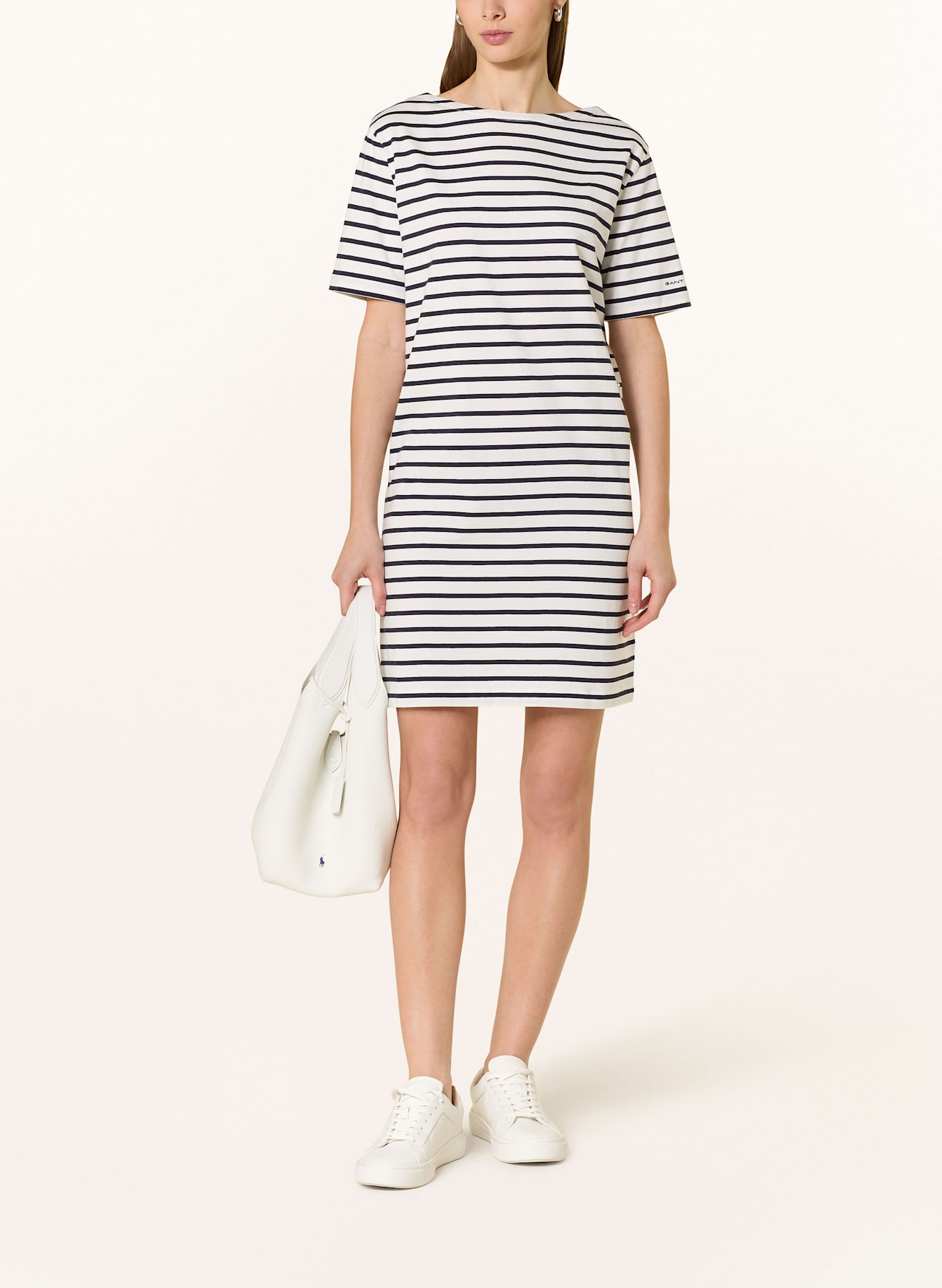 GANT Kleid BRETON: DUNKELBLAU/ WEISS