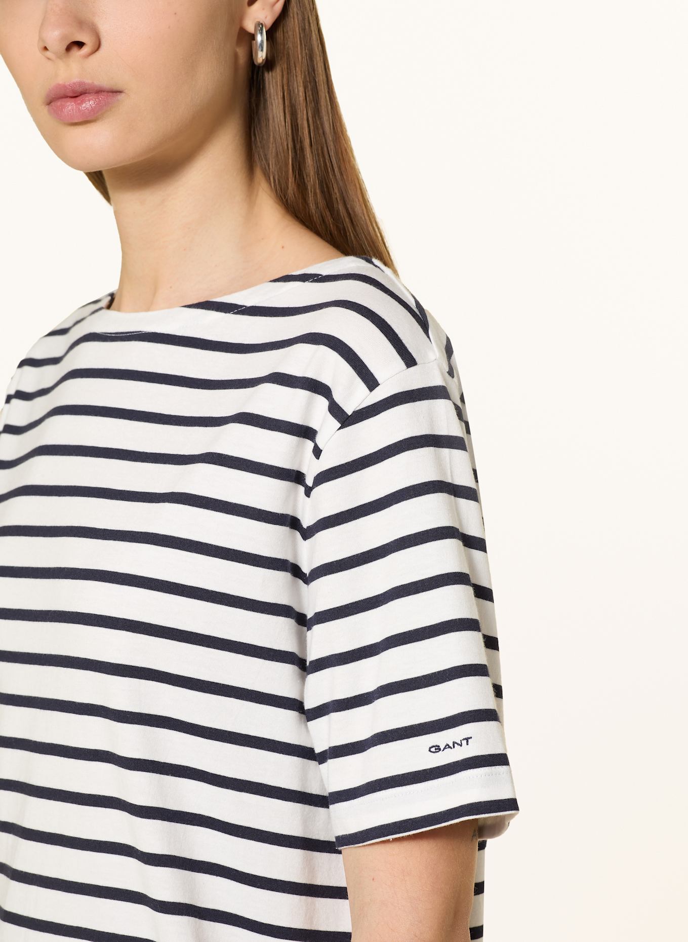 GANT Kleid BRETON: DUNKELBLAU/ WEISS