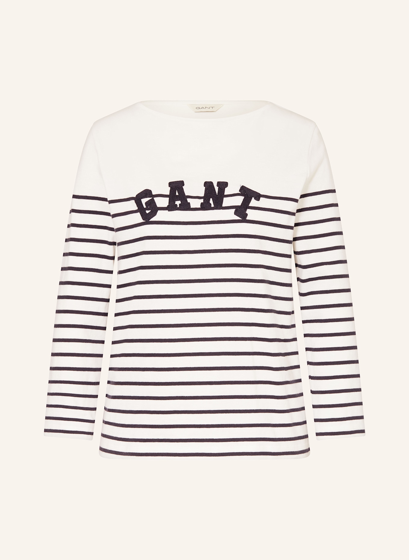 GANT Pullover BRETON, Farbe: DUNKELBLAU/ CREME (Bild 1)