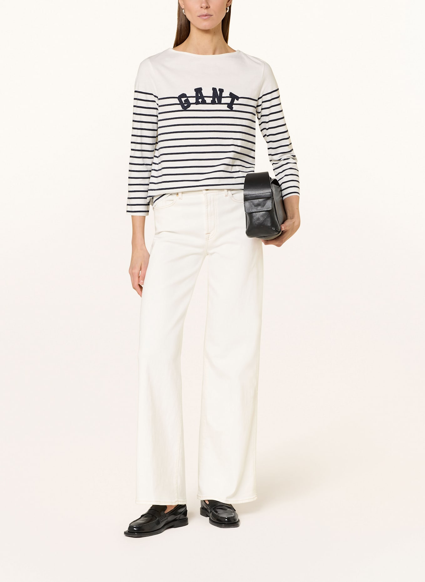 GANT Pullover BRETON, Farbe: DUNKELBLAU/ CREME (Bild 2)