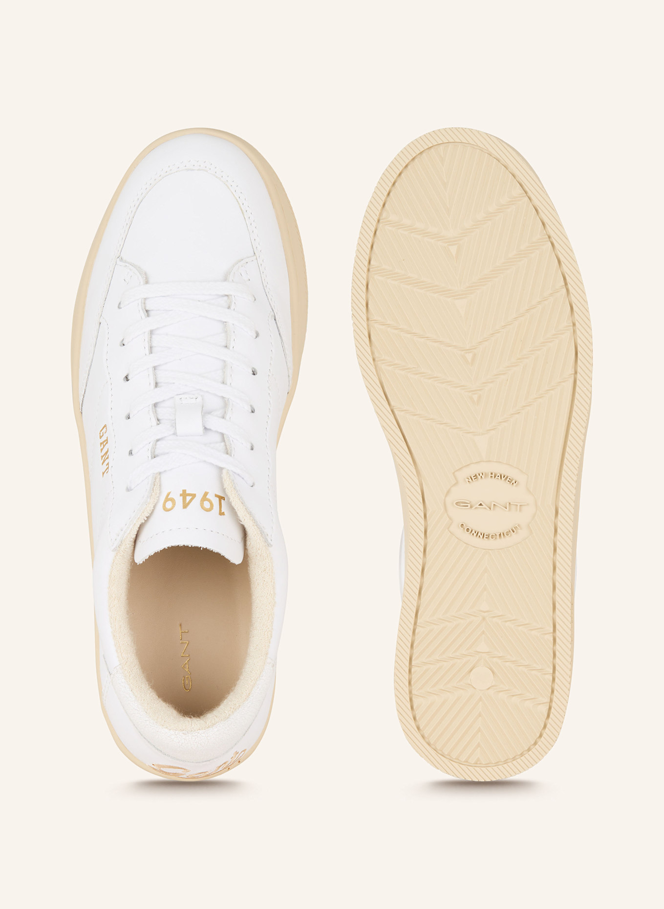 GANT Sneaker PREPLA: WEISS/ BEIGE