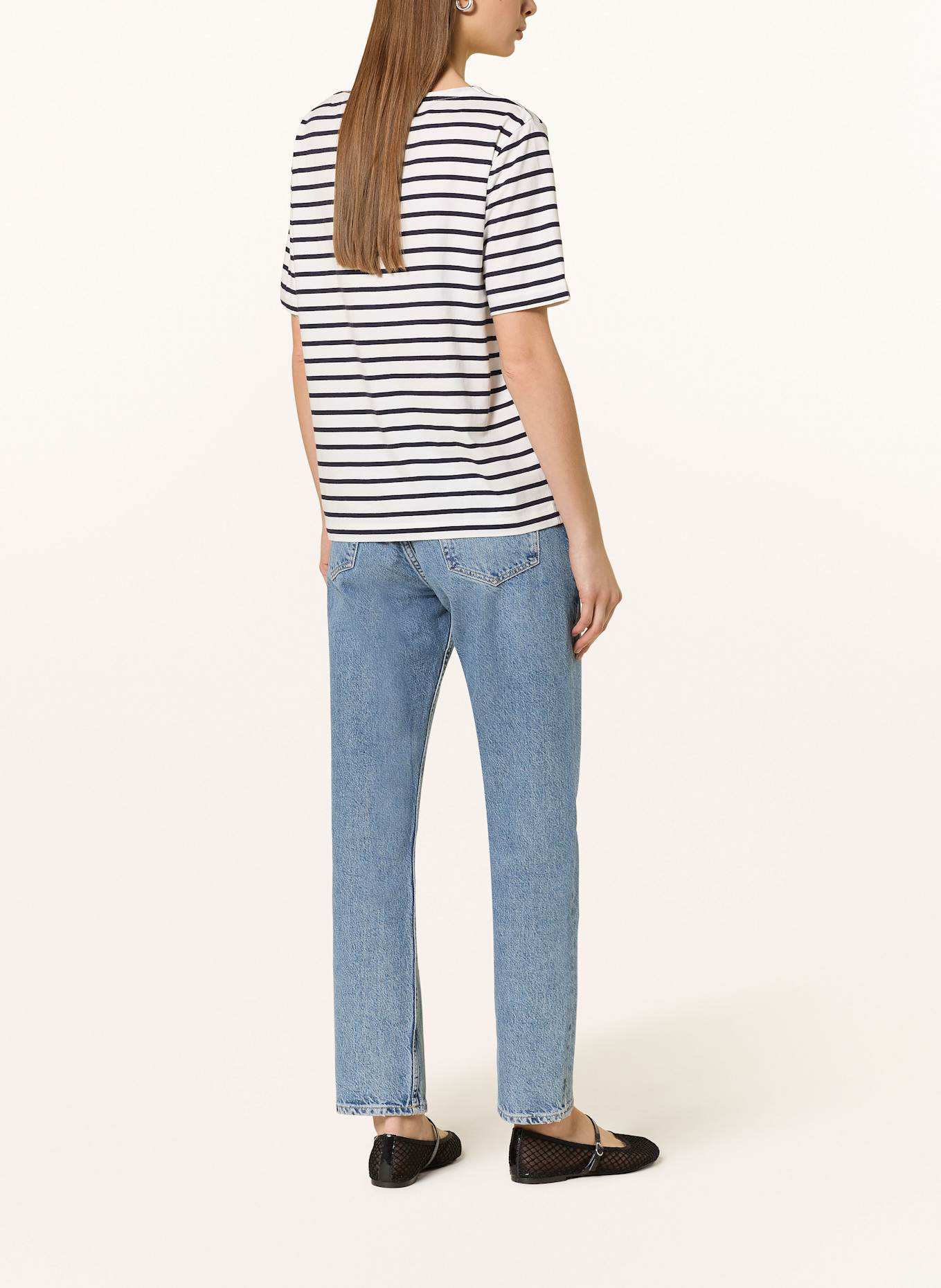 GANT T-Shirt: DUNKELBLAU/ WEISS