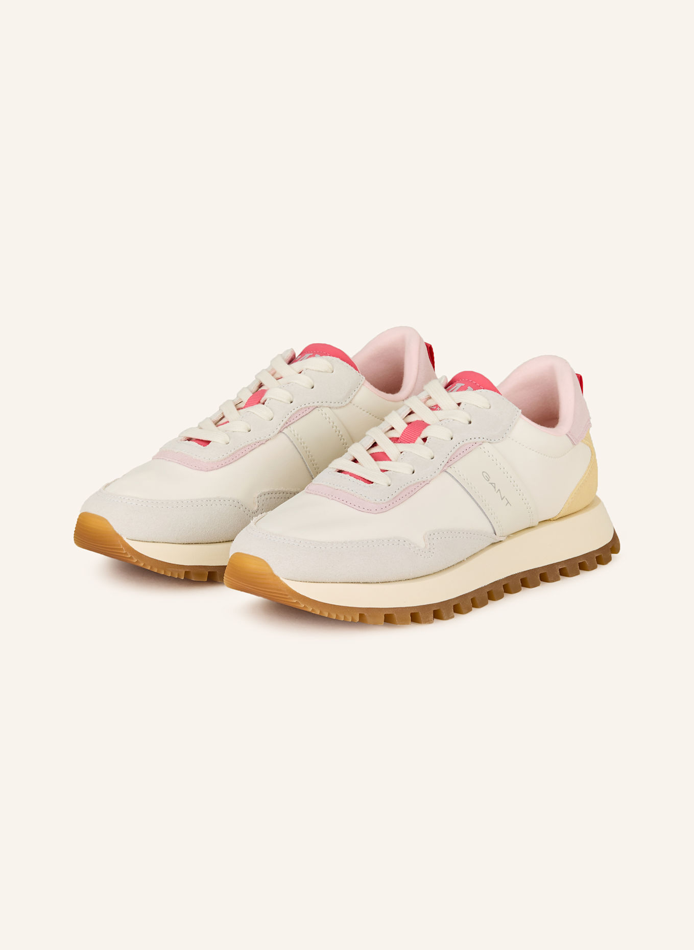 GANT Sneaker CAFFAY, Farbe: CREME/ HELLROSA/ HELLGRAU (Bild 1)