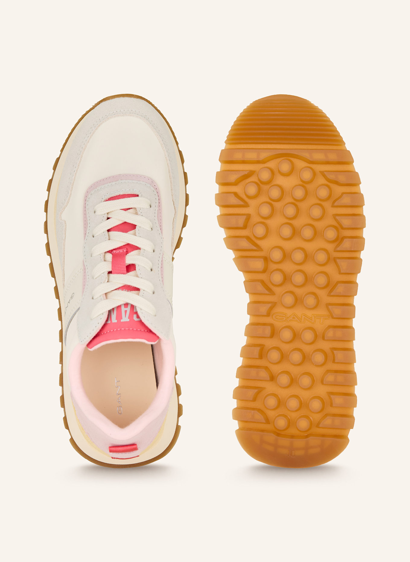 GANT Sneaker CAFFAY, Farbe: CREME/ HELLROSA/ HELLGRAU (Bild 5)