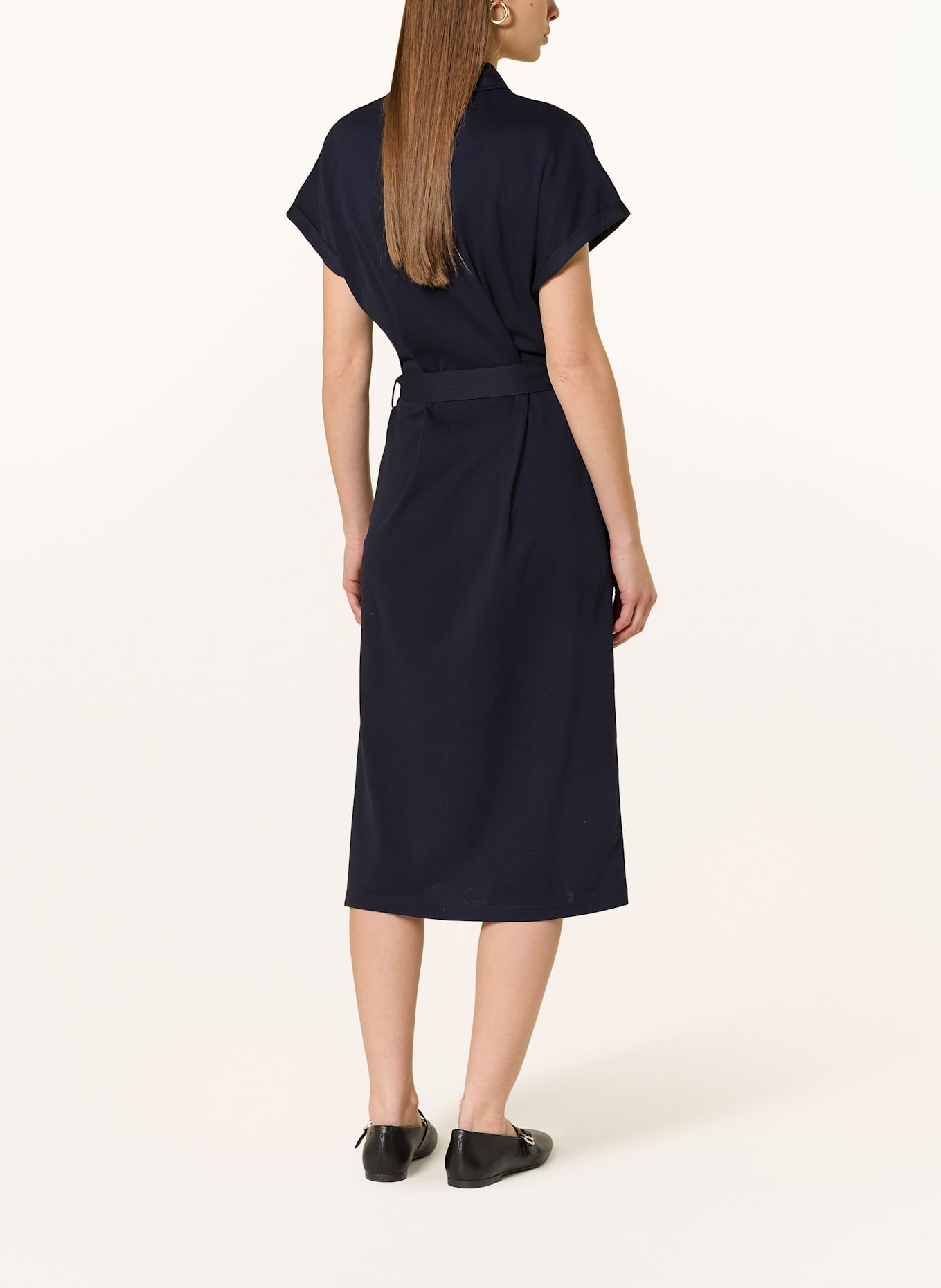 GANT Piqué-Polokleid: DUNKELBLAU