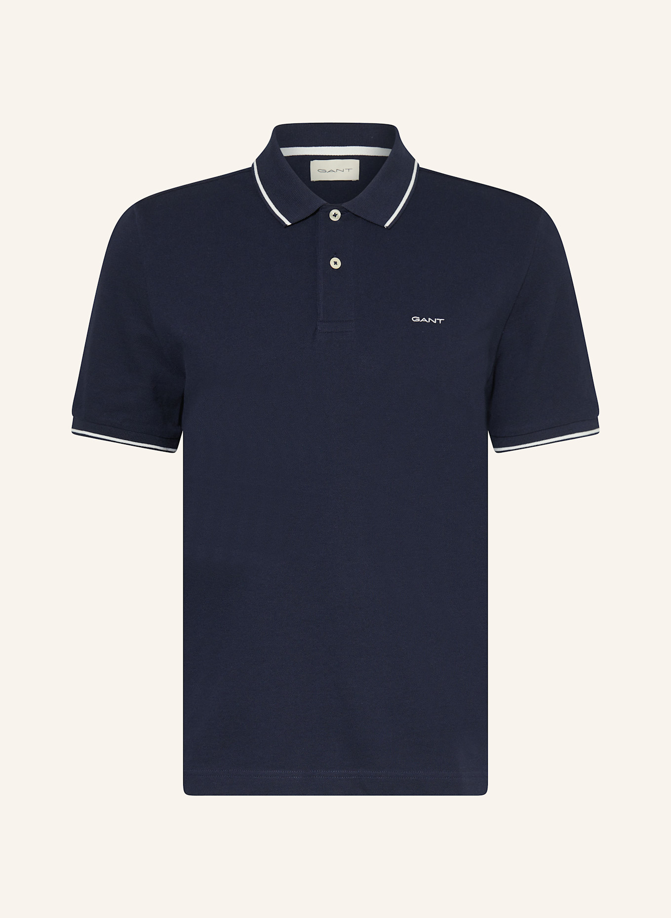 GANT Piqué-Poloshirt: DUNKELBLAU