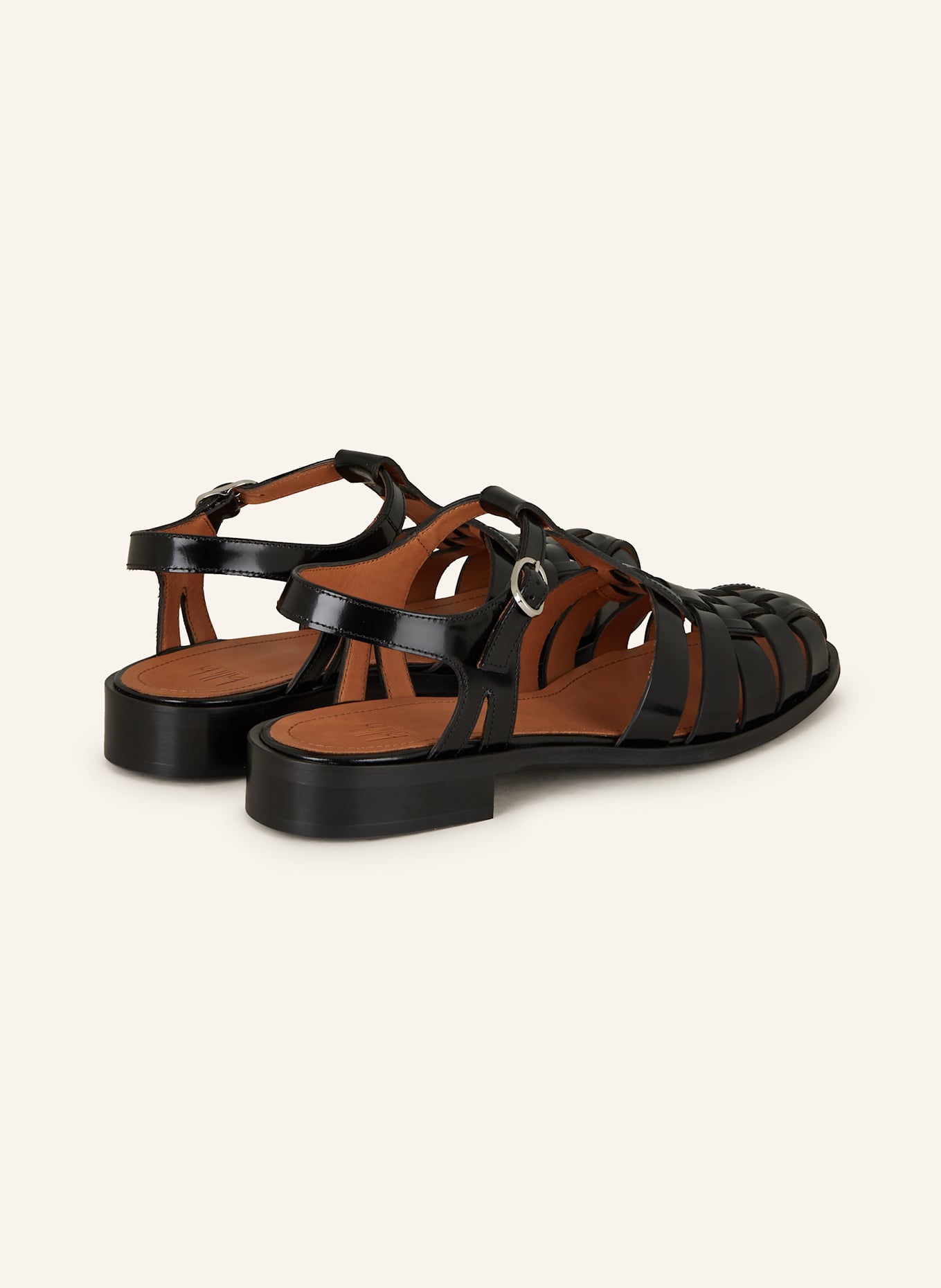 billi bi sandalen: ZWART