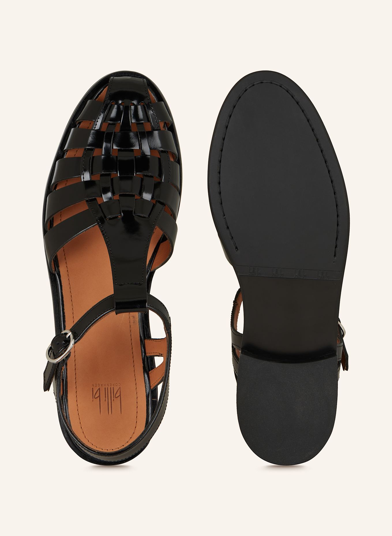 billi bi sandalen: ZWART