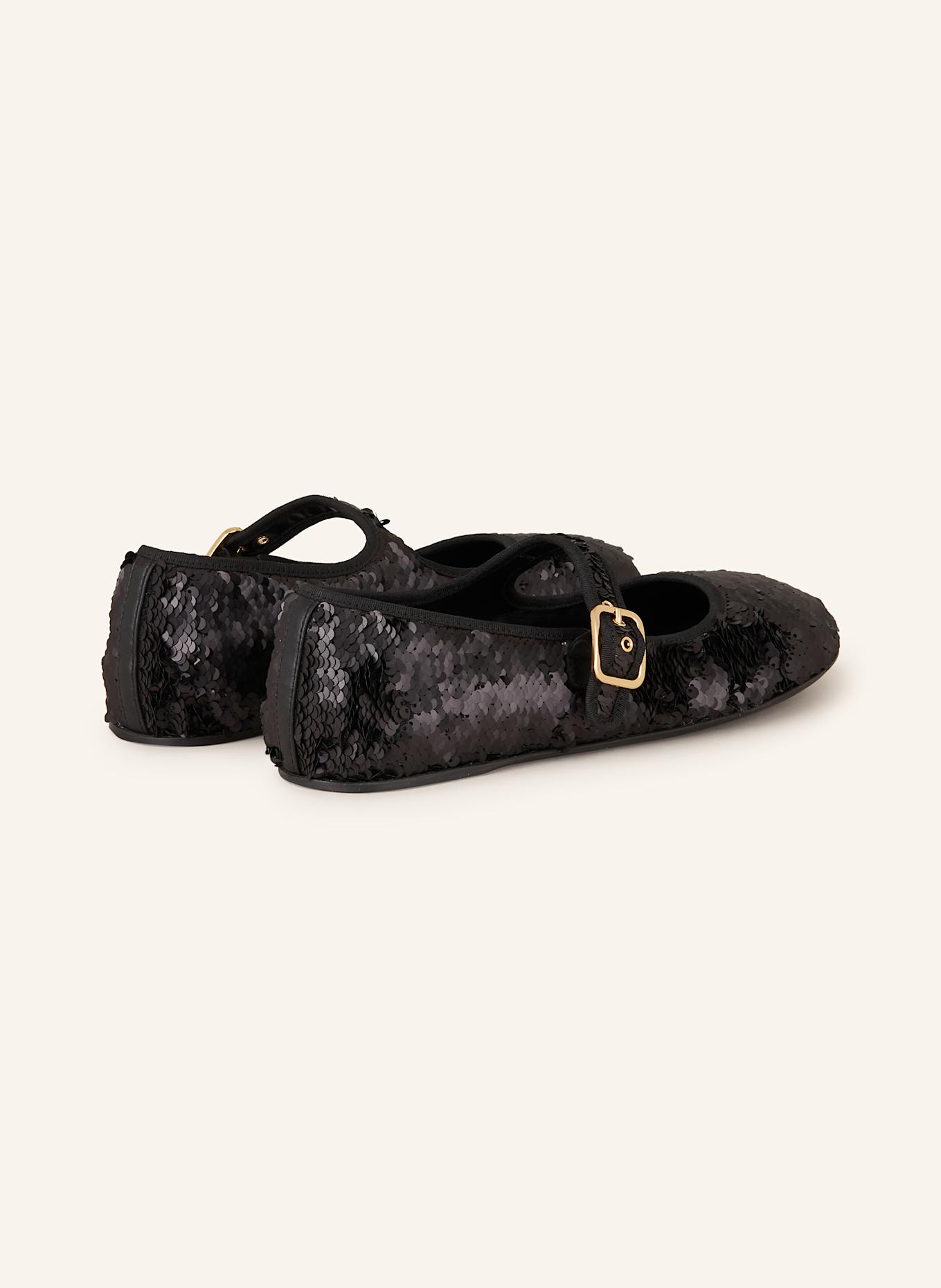 AGL Mary-Jane-Ballerinas HOOLA HOOP BEBE mit Pailletten: SCHWARZ