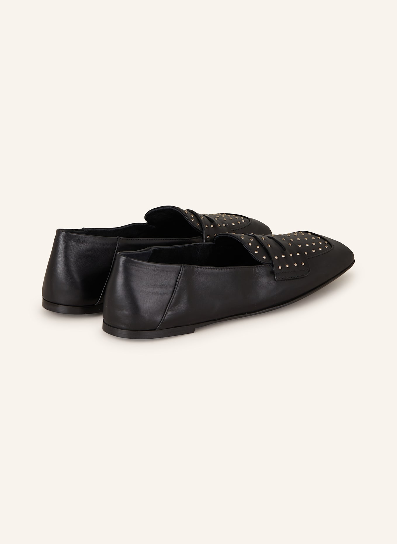 AGL Penny-Loafer CERAMIC STUDS: SCHWARZ