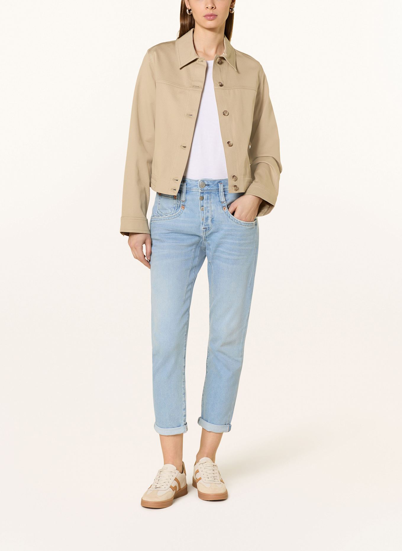 Herrlicher Skinny Jeans SHYRA CROPPED: 965 BLUE DAISY