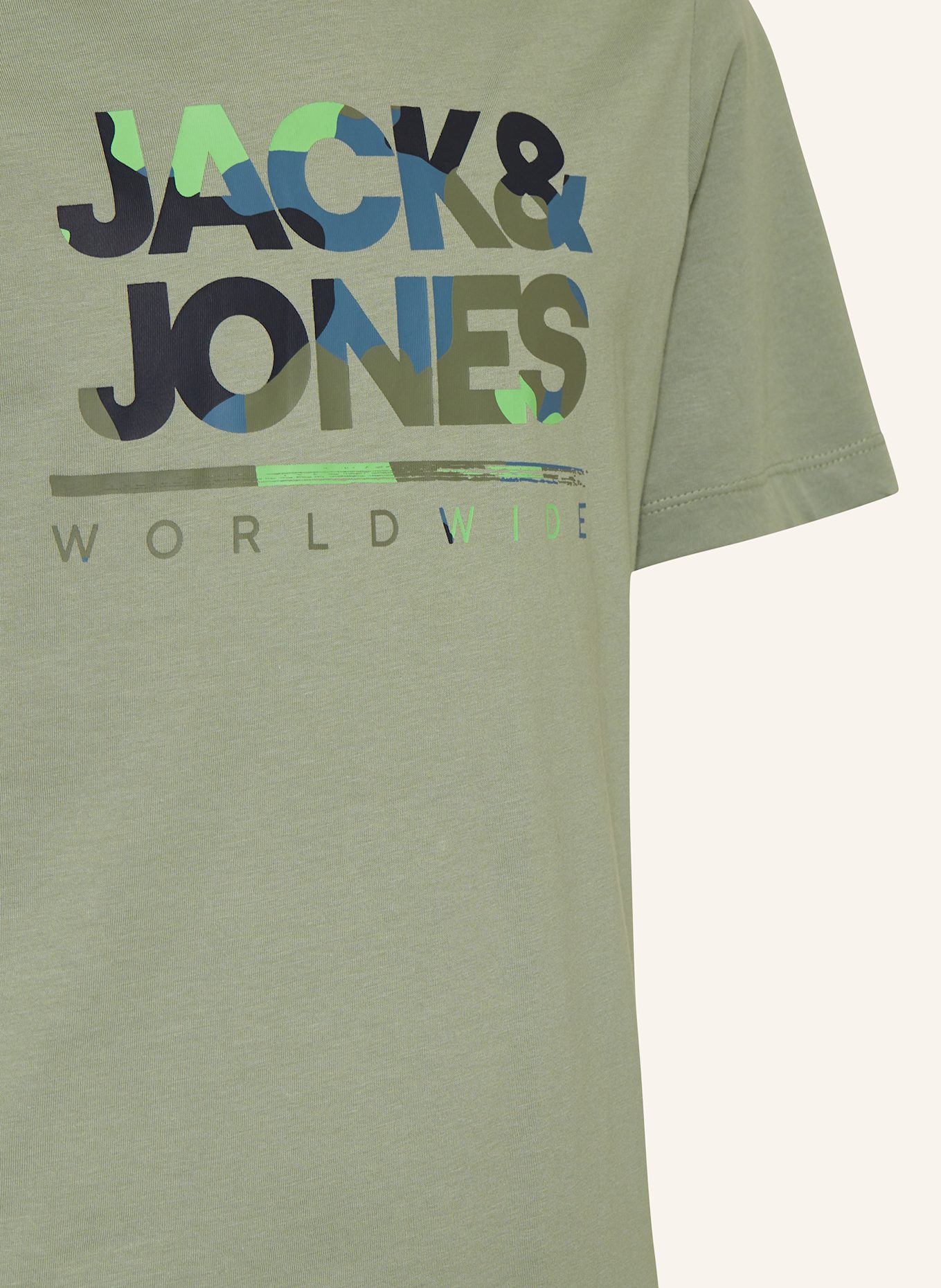 JACK&JONES Tričko: ZELENÁ