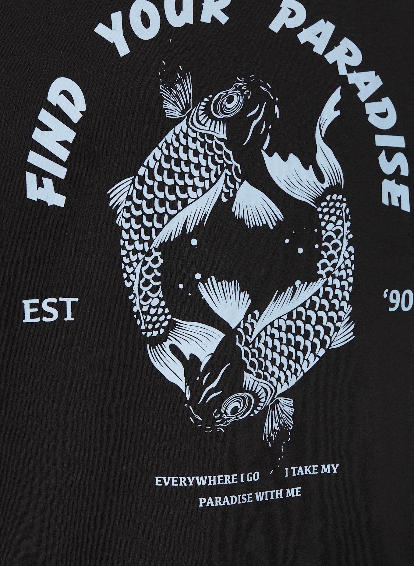 JACK&JONES T-Shirt: SCHWARZ