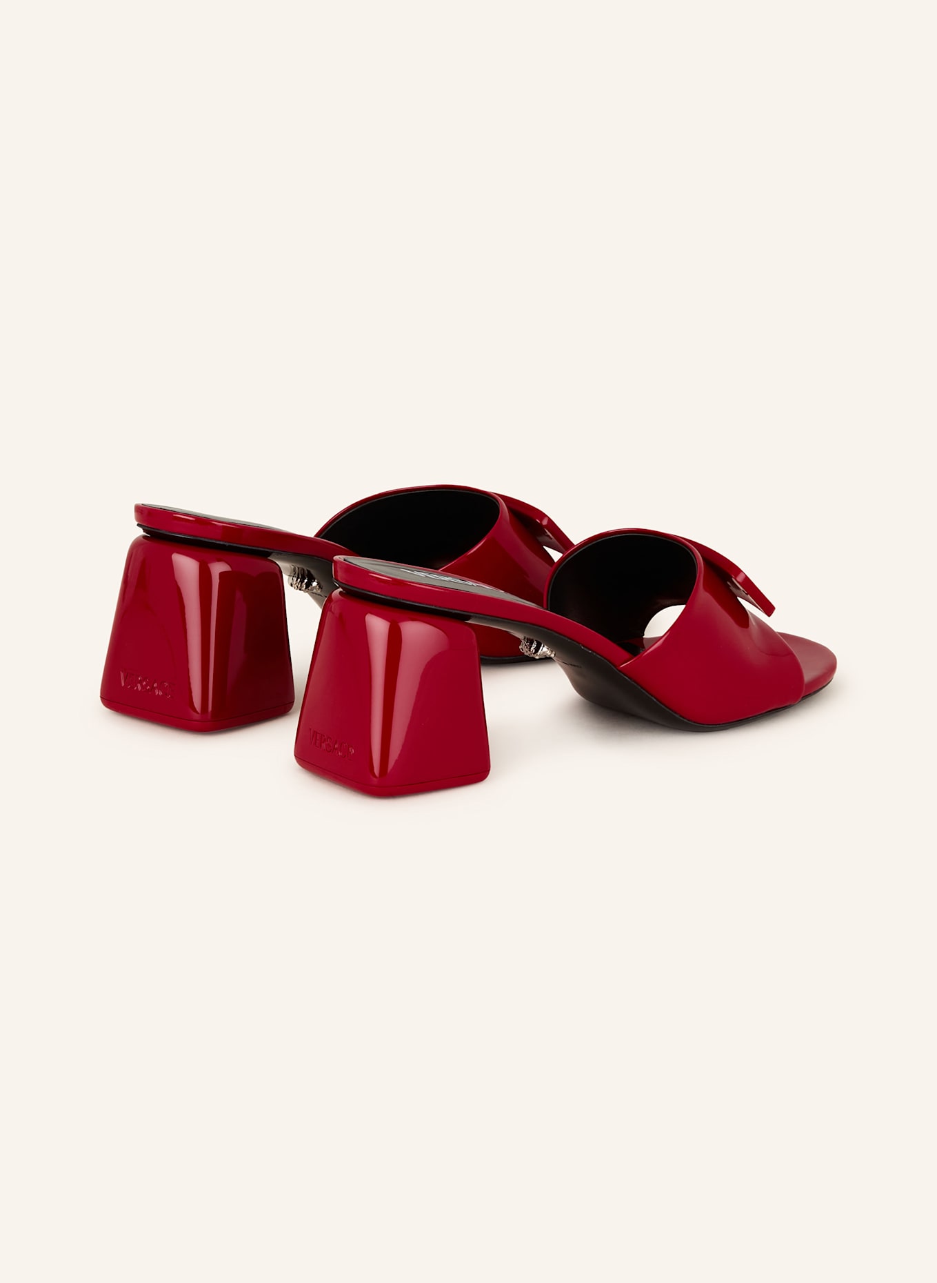 VERSACE Lack-Mules: ROT