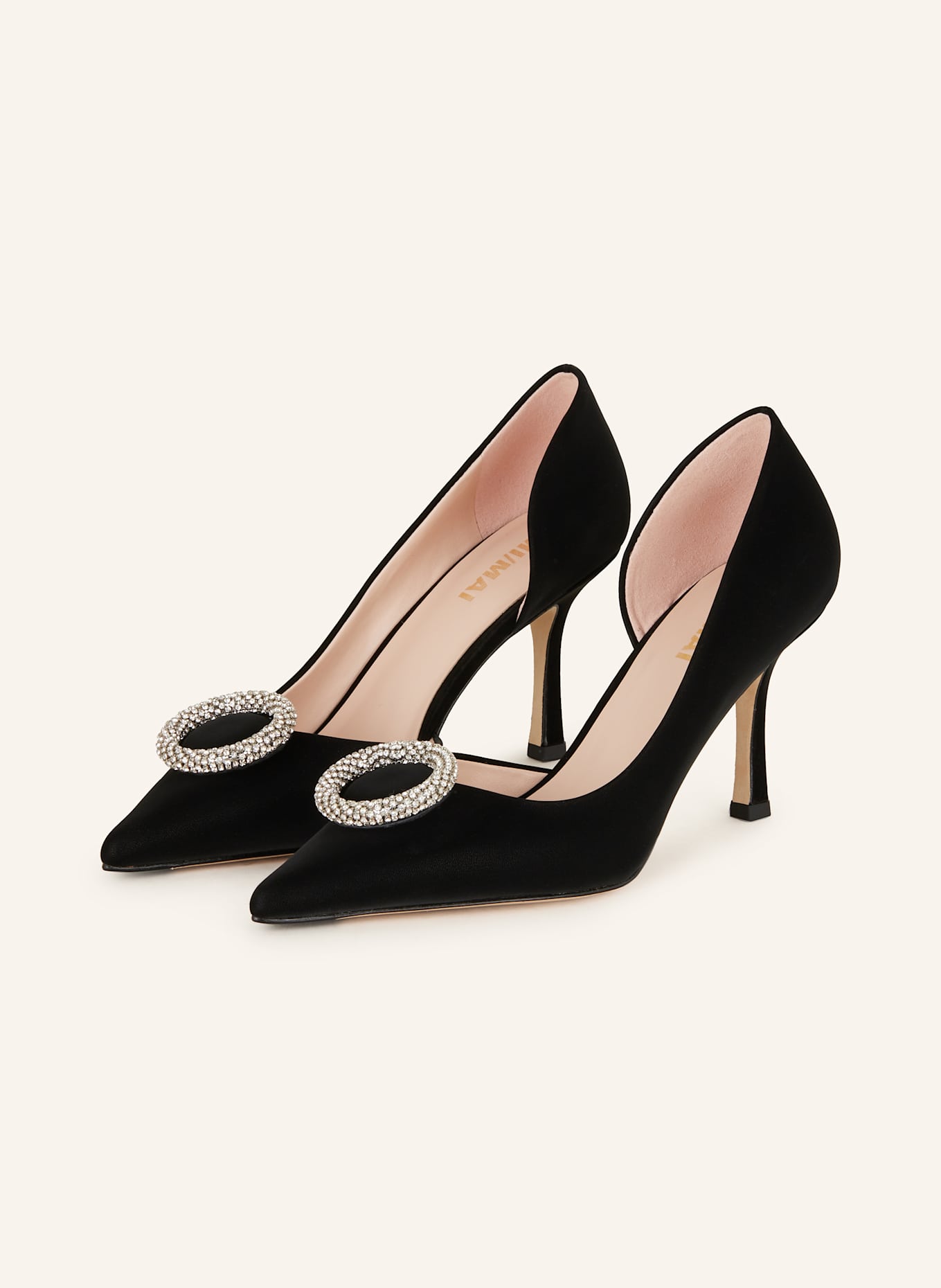 MI/MAI Pumps DEVON mit Schmucksteinen: SCHWARZ