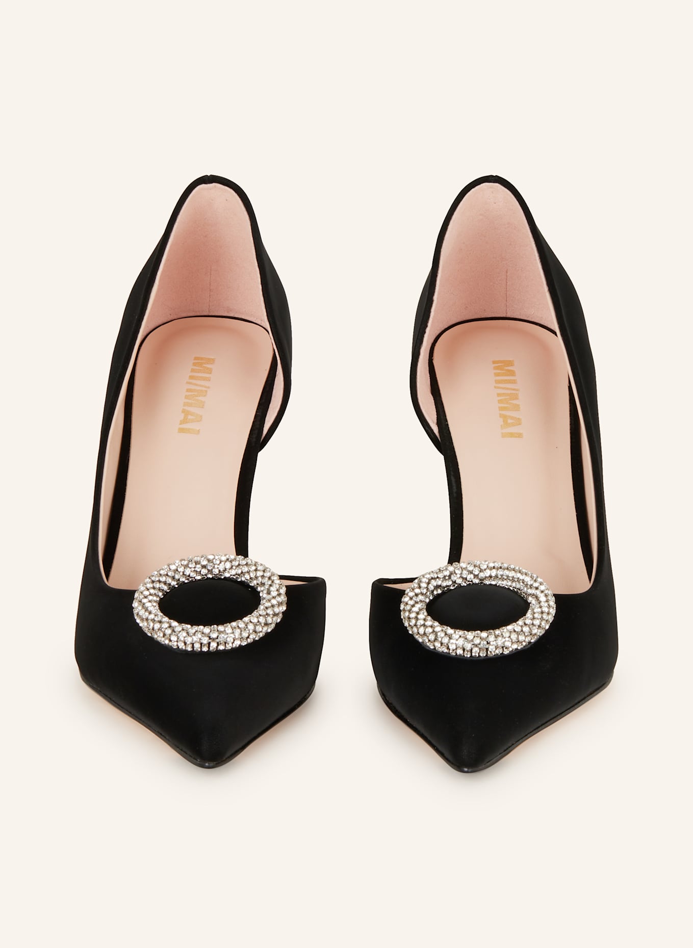 MI/MAI Pumps DEVON mit Schmucksteinen: SCHWARZ