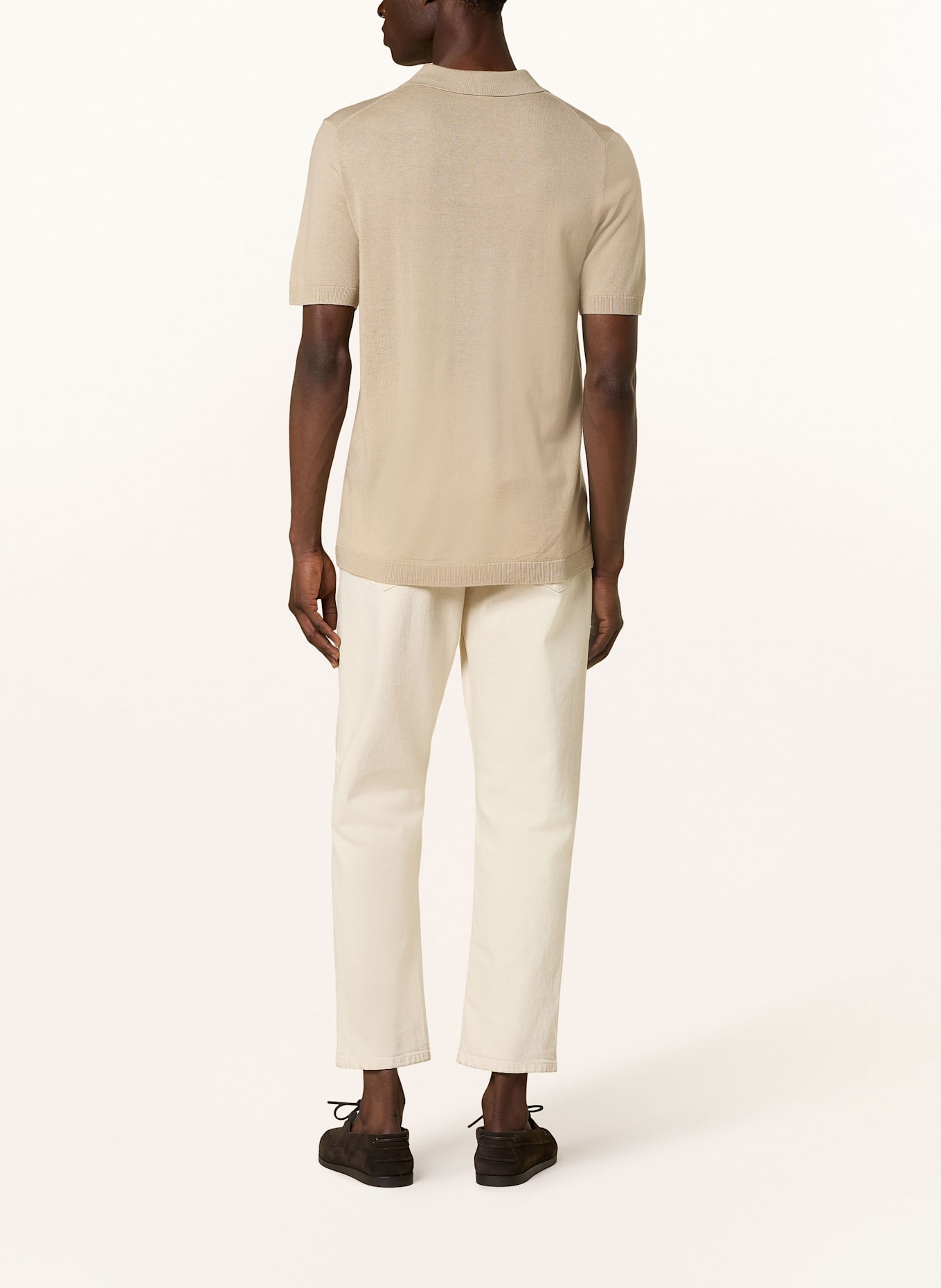 MOS MOSH Gallery Strick-Poloshirt MMGADAM: HELLBRAUN