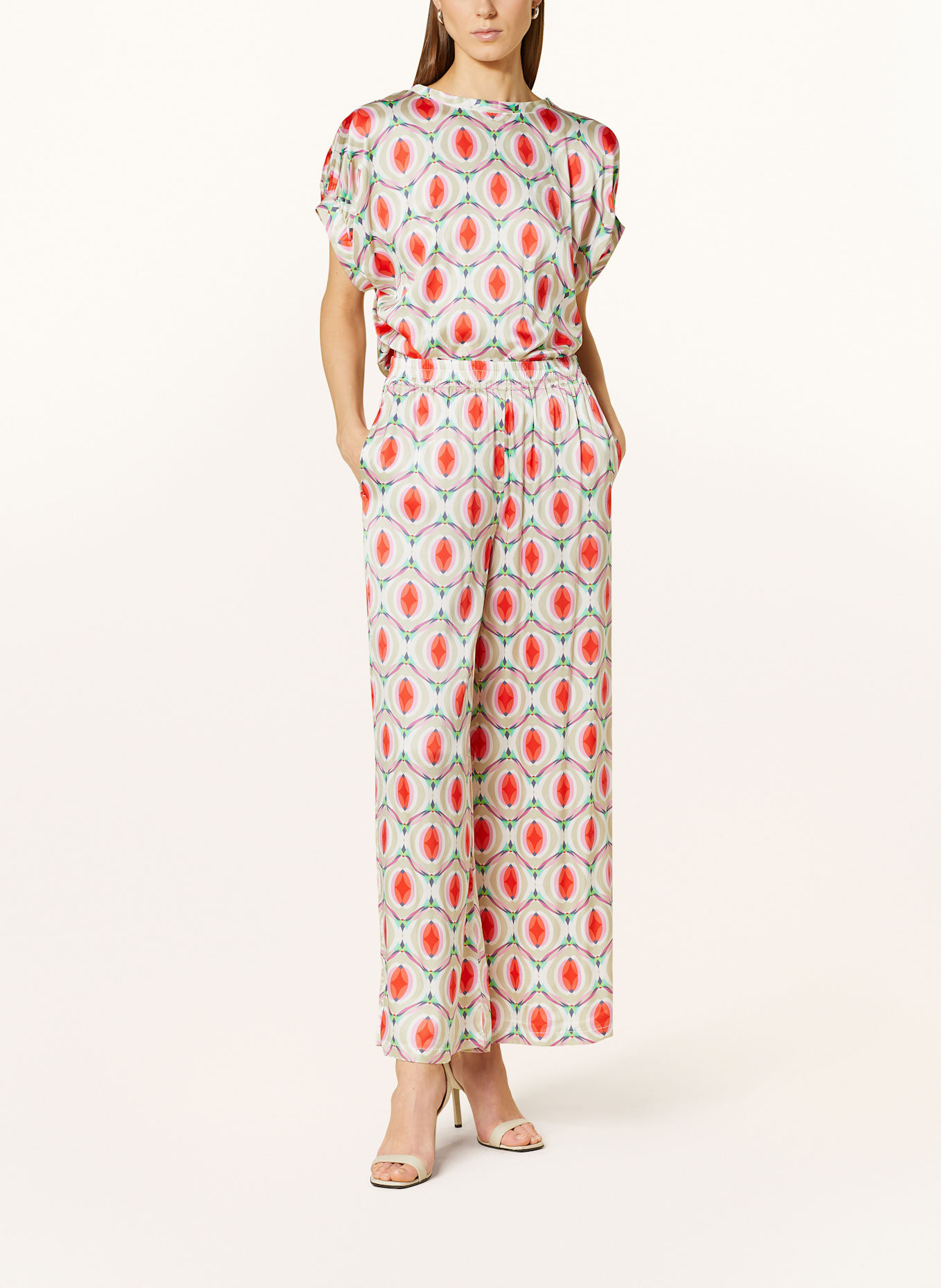 TONNO & PANNA Marlenehose: HELLROT / HELLGRÜN / FUCHSIA