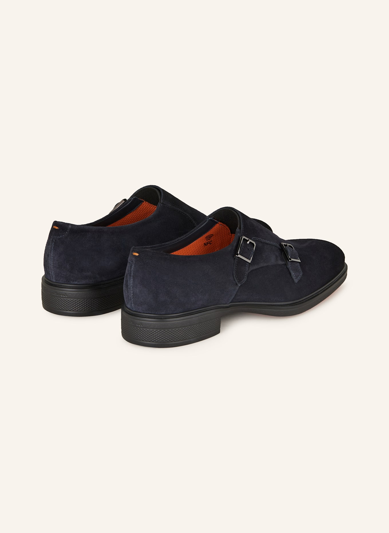 Santoni Double-Monks EASY: DUNKELBLAU