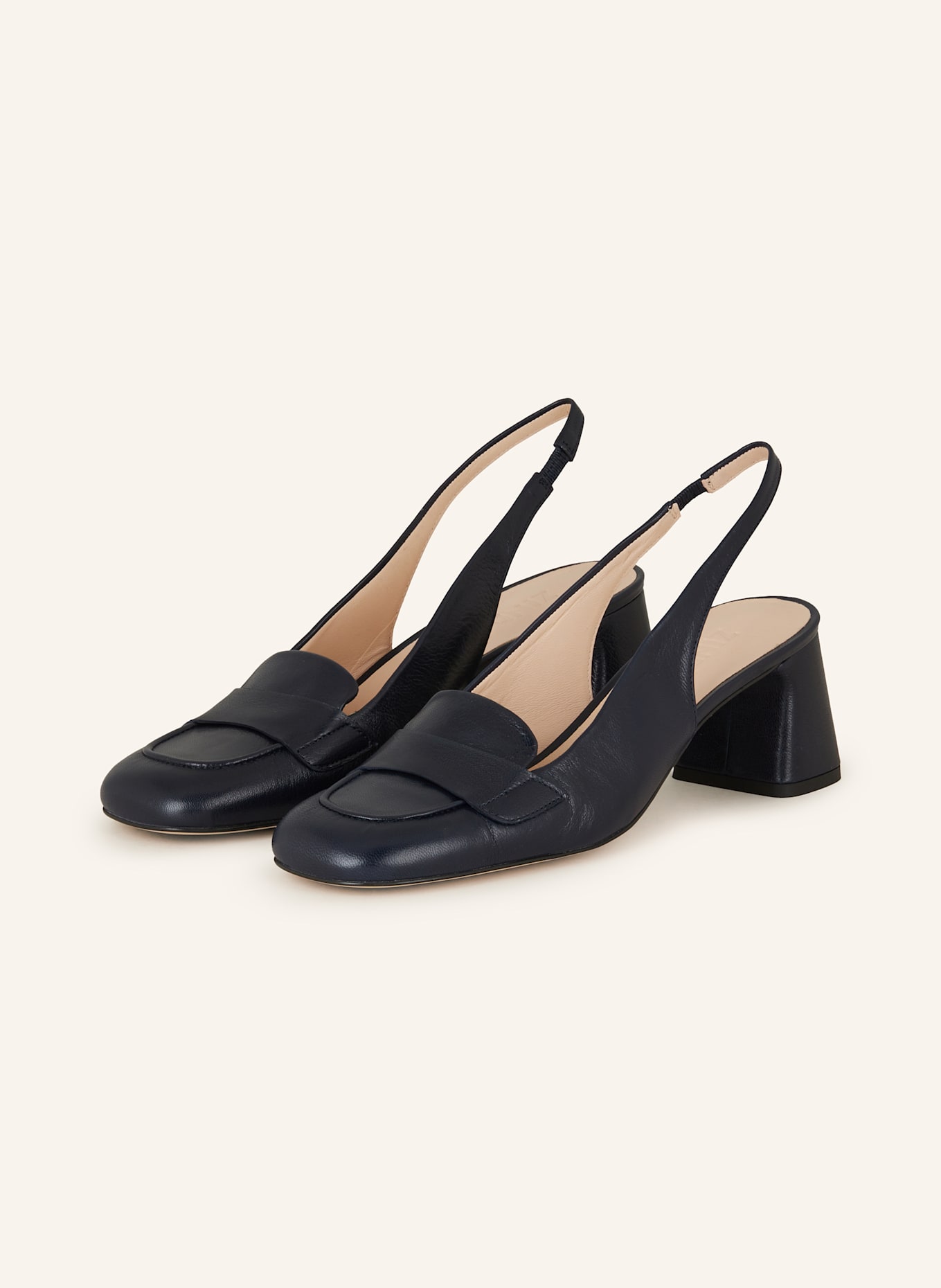 ZINDA Slingback pumps INES: DARK BLUE