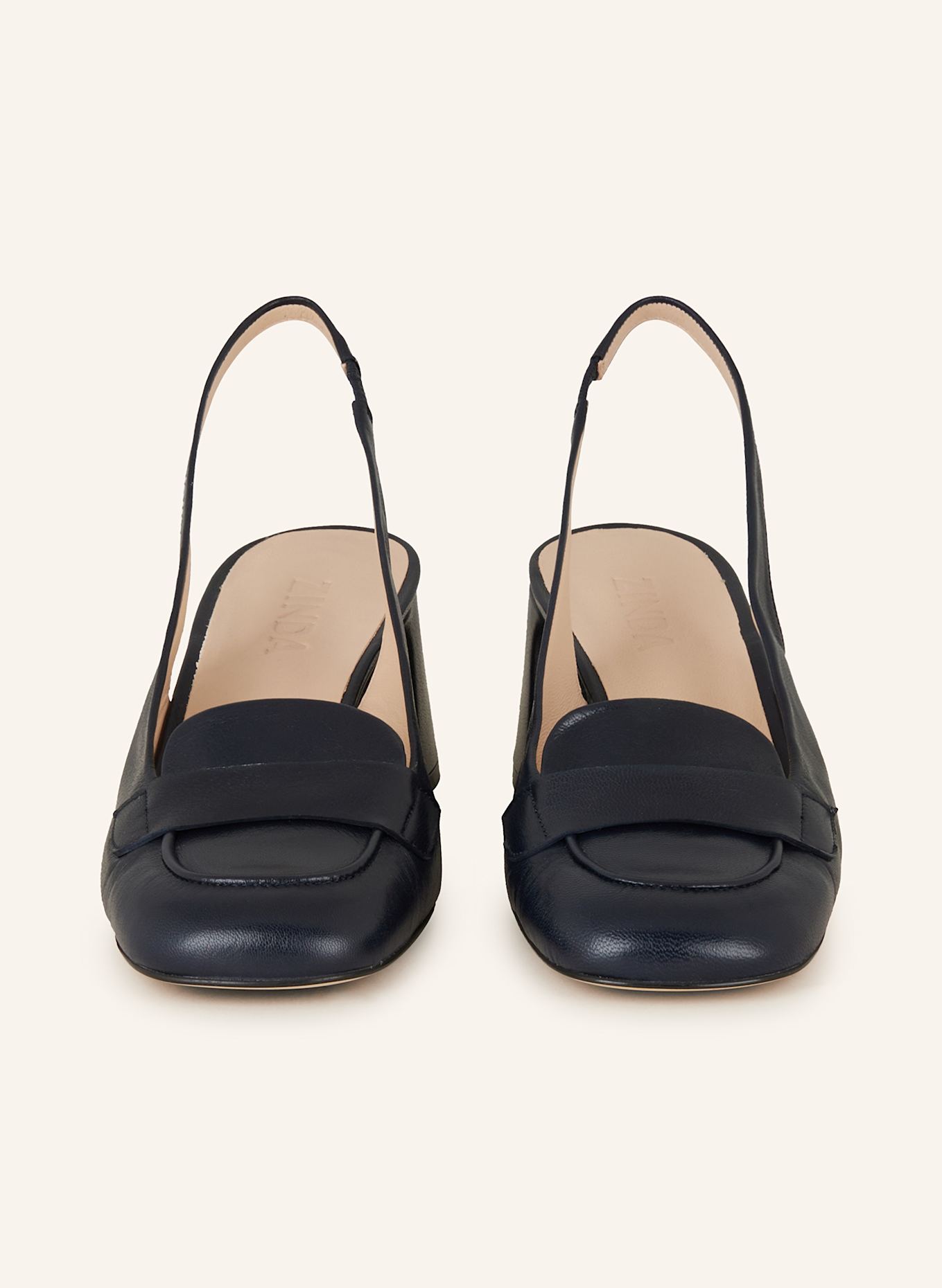 ZINDA Slingback pumps INES: DARK BLUE
