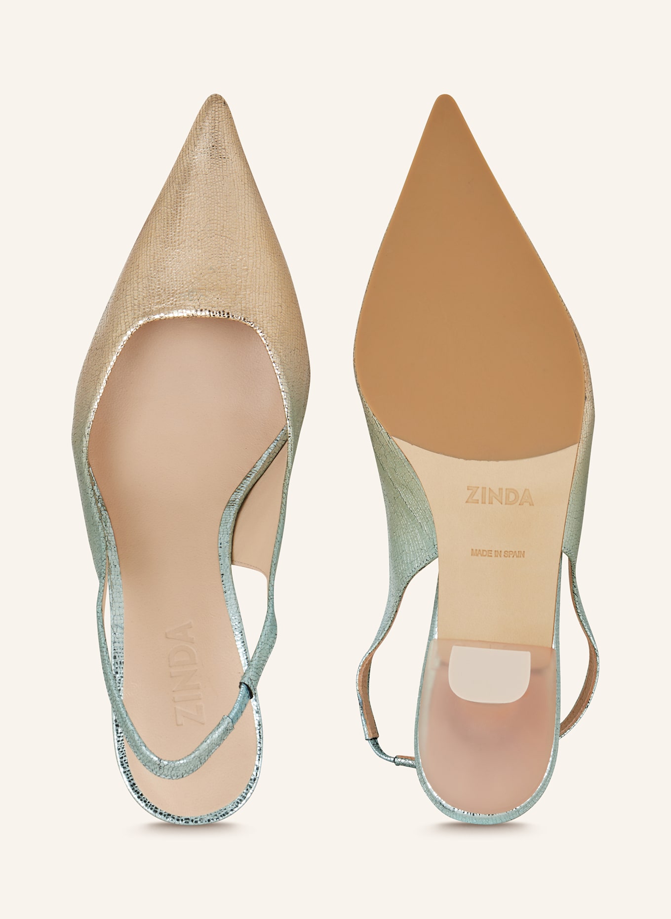 ZINDA Slingpumps MOVIE: GOLD