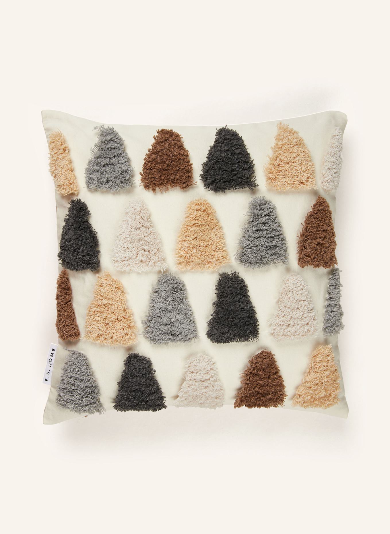EB HOME Dekokissenhülle: BEIGE / CREME / DUNKELBRAUN