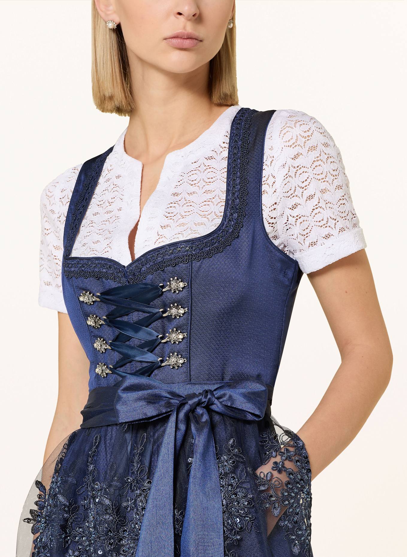 KRÜGER Dirndl ZISKA: DUNKELBLAU