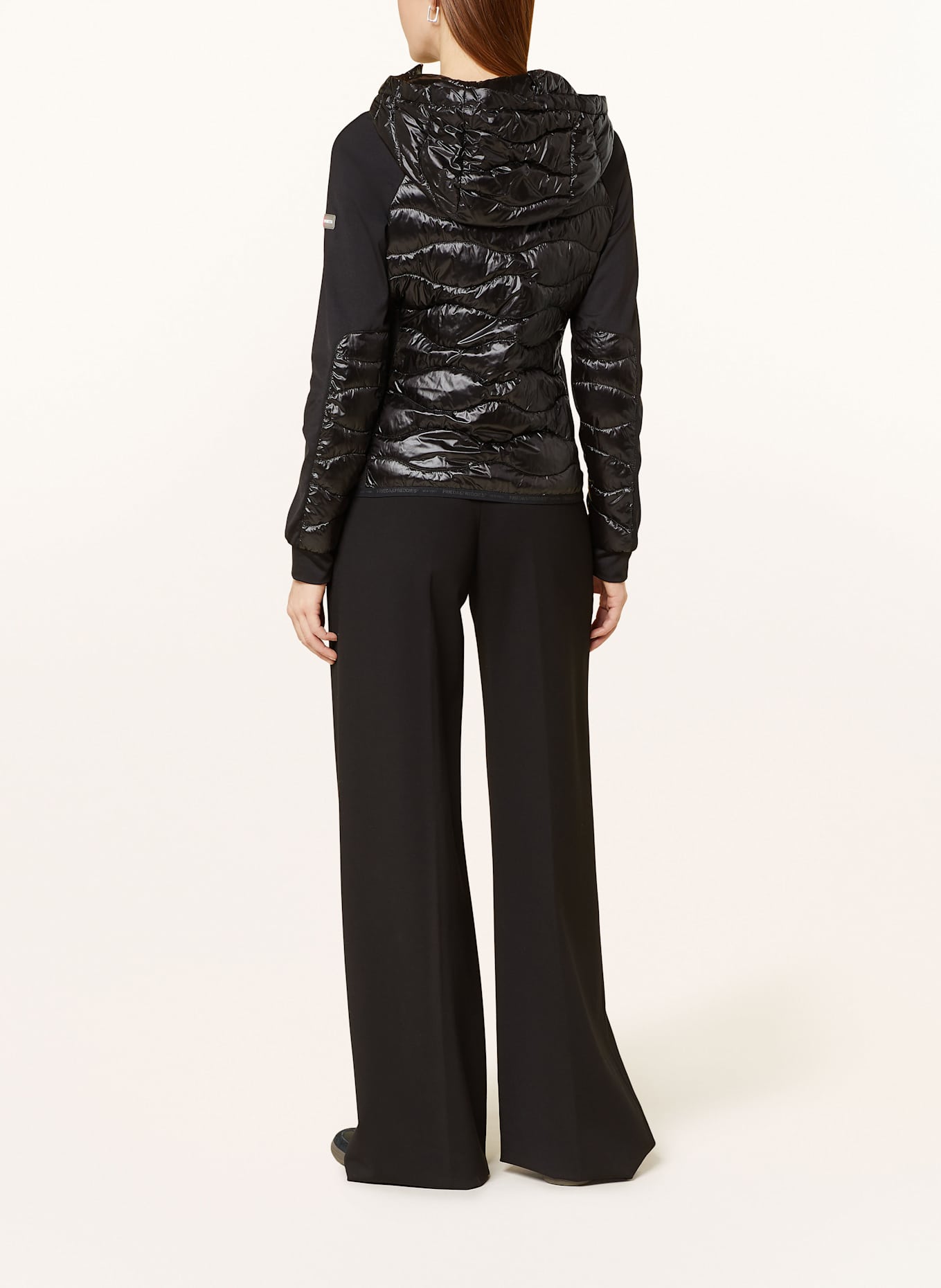 FRIEDA & FREDDIES Steppjacke DAVY im Materialmix: SCHWARZ