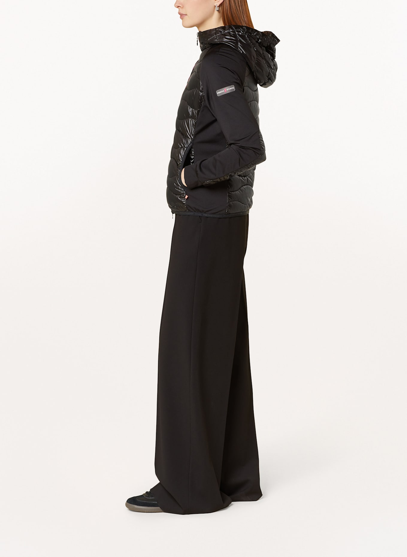 FRIEDA & FREDDIES Steppjacke DAVY im Materialmix: SCHWARZ