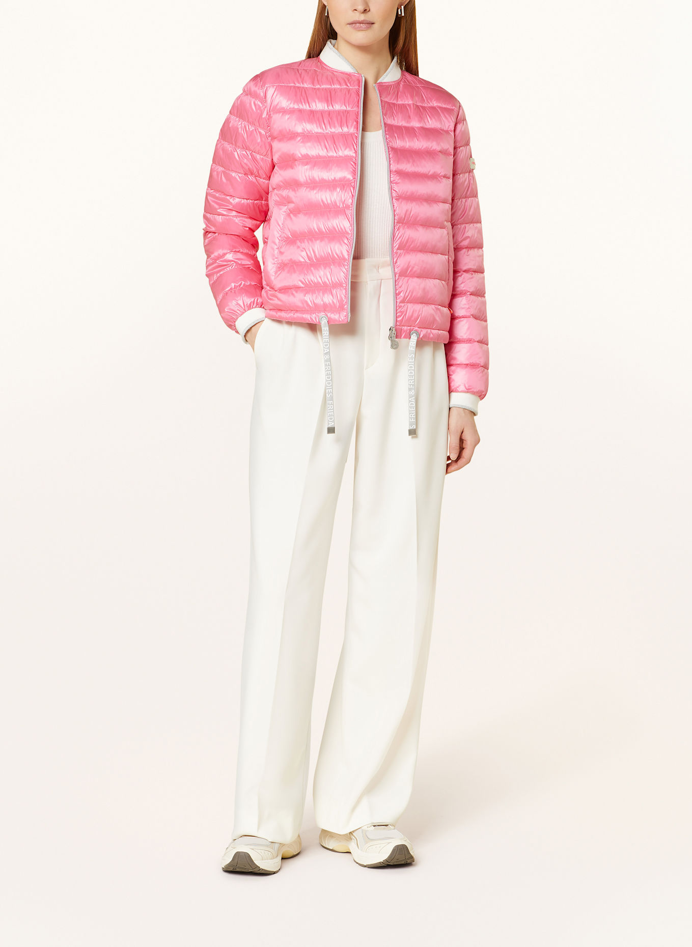 FRIEDA & FREDDIES Blouson KEIRA mit Glitzergarn: PINK