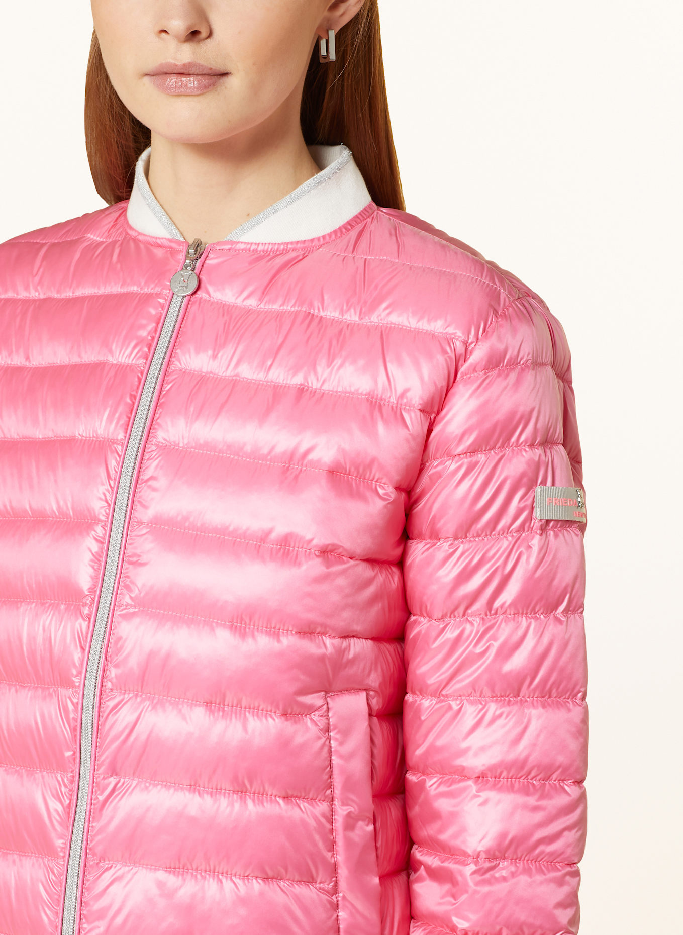 FRIEDA & FREDDIES Blouson KEIRA mit Glitzergarn: PINK