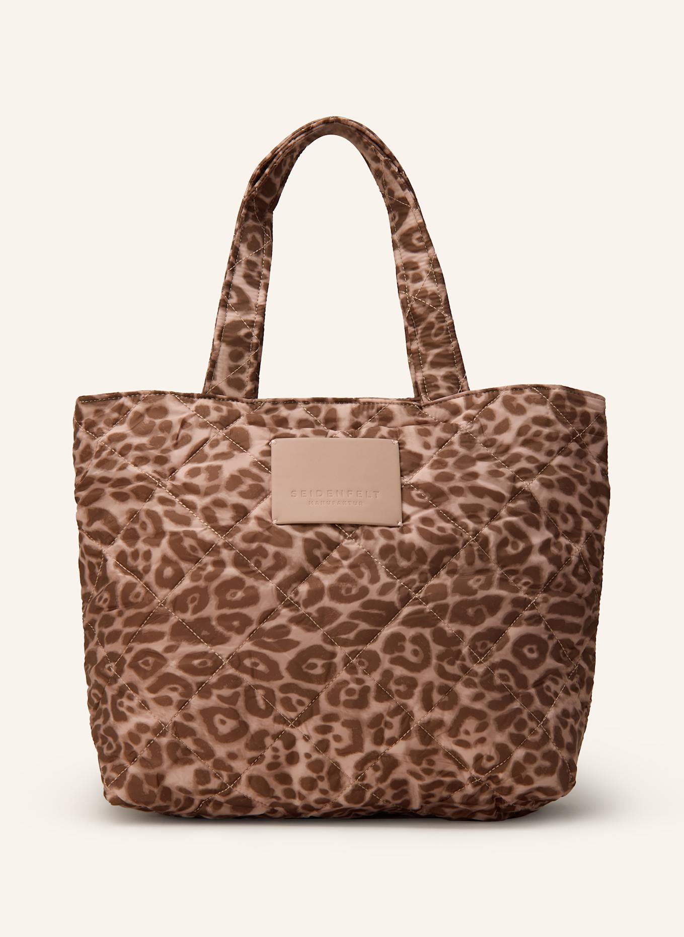 SEIDENFELT Shopper HETTA: BARVA RŮŽOVÉHO ZLATA / HNĚDÁ