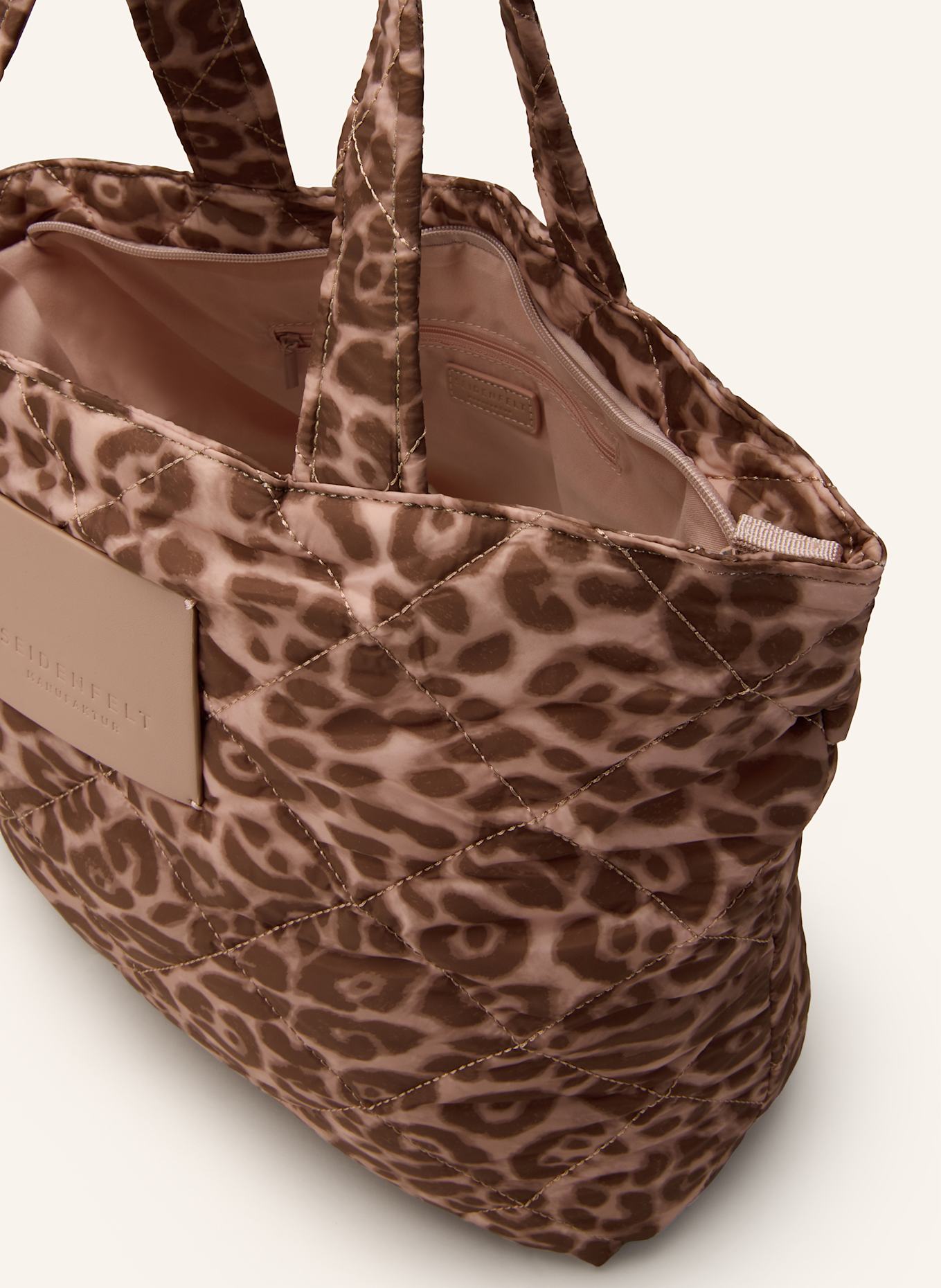 SEIDENFELT Shopper HETTA: BARVA RŮŽOVÉHO ZLATA / HNĚDÁ