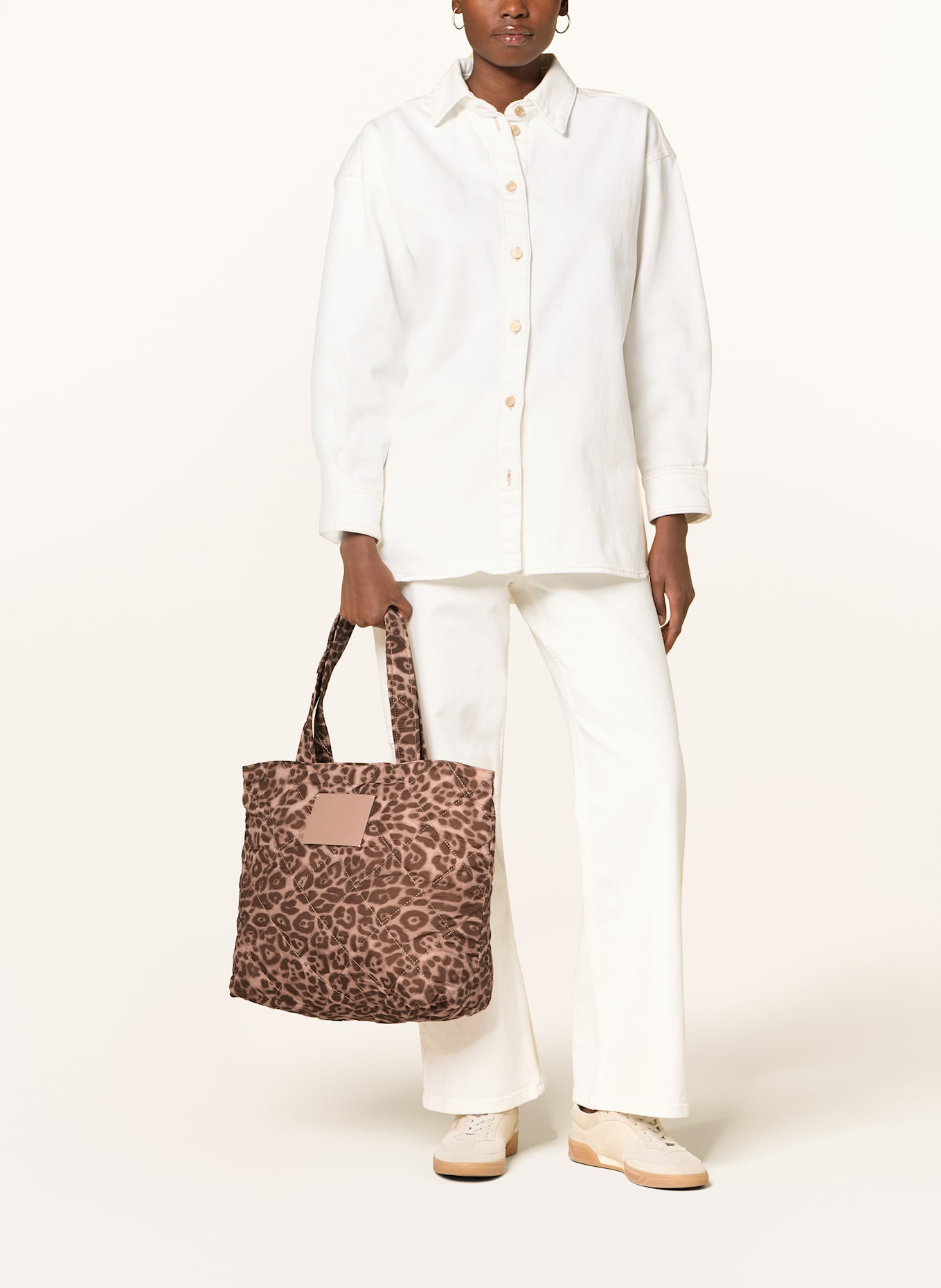 SEIDENFELT Shopper HETTA: BARVA RŮŽOVÉHO ZLATA / HNĚDÁ