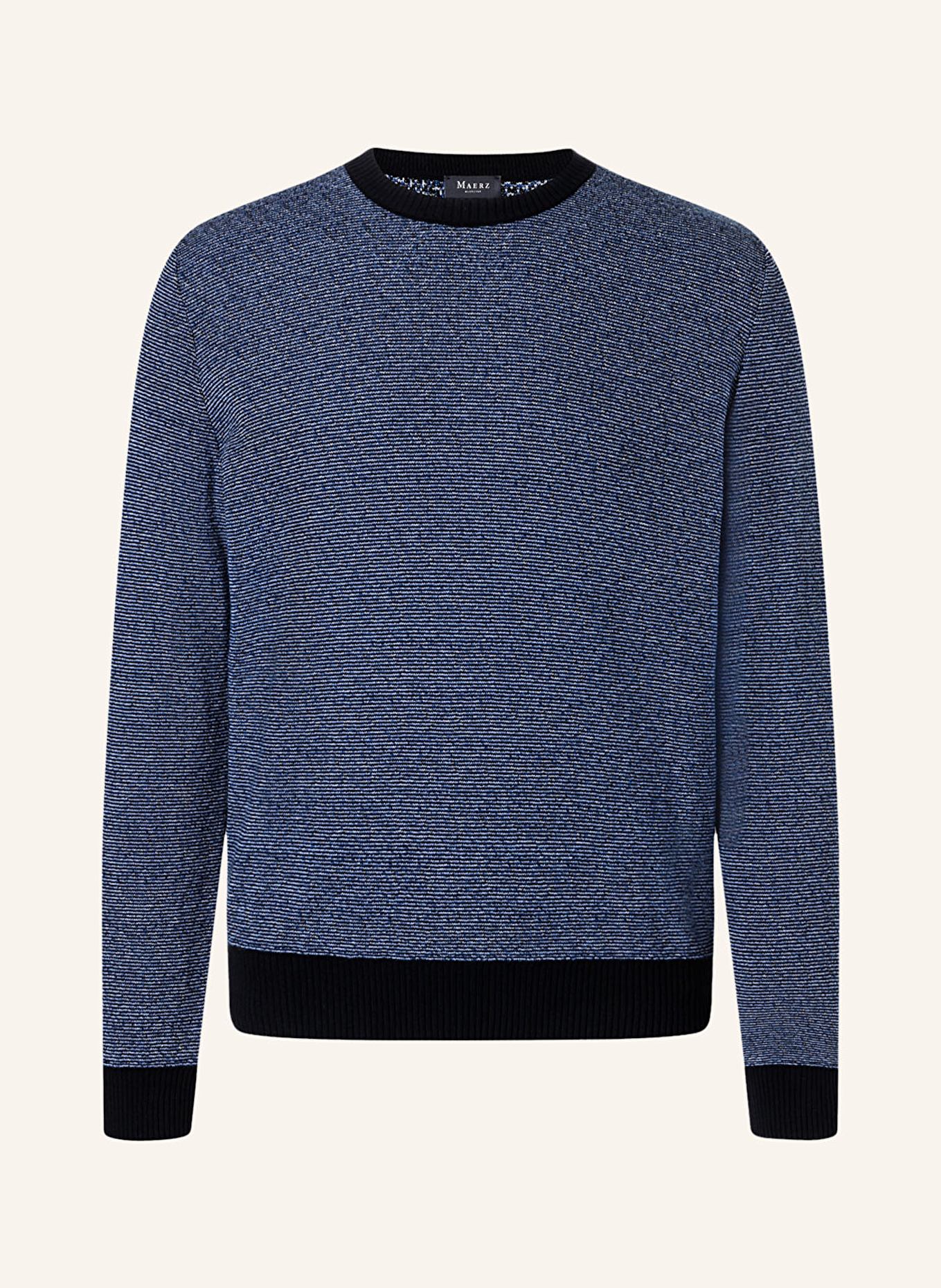 MAERZ MUENCHEN Pullover: BLAU/ DUNKELBLAU