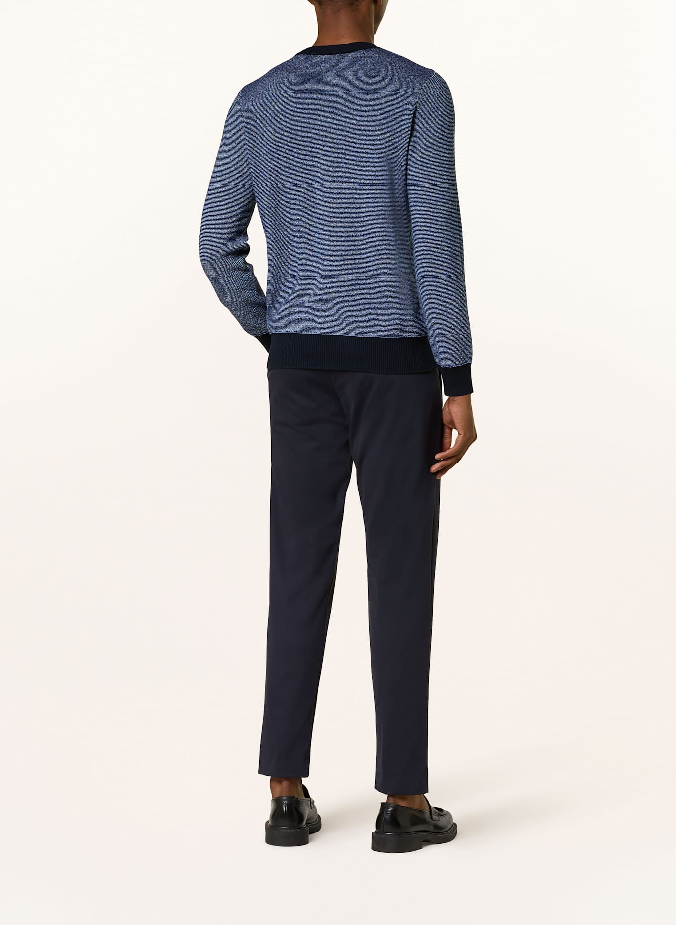 MAERZ MUENCHEN Pullover: BLAU/ DUNKELBLAU
